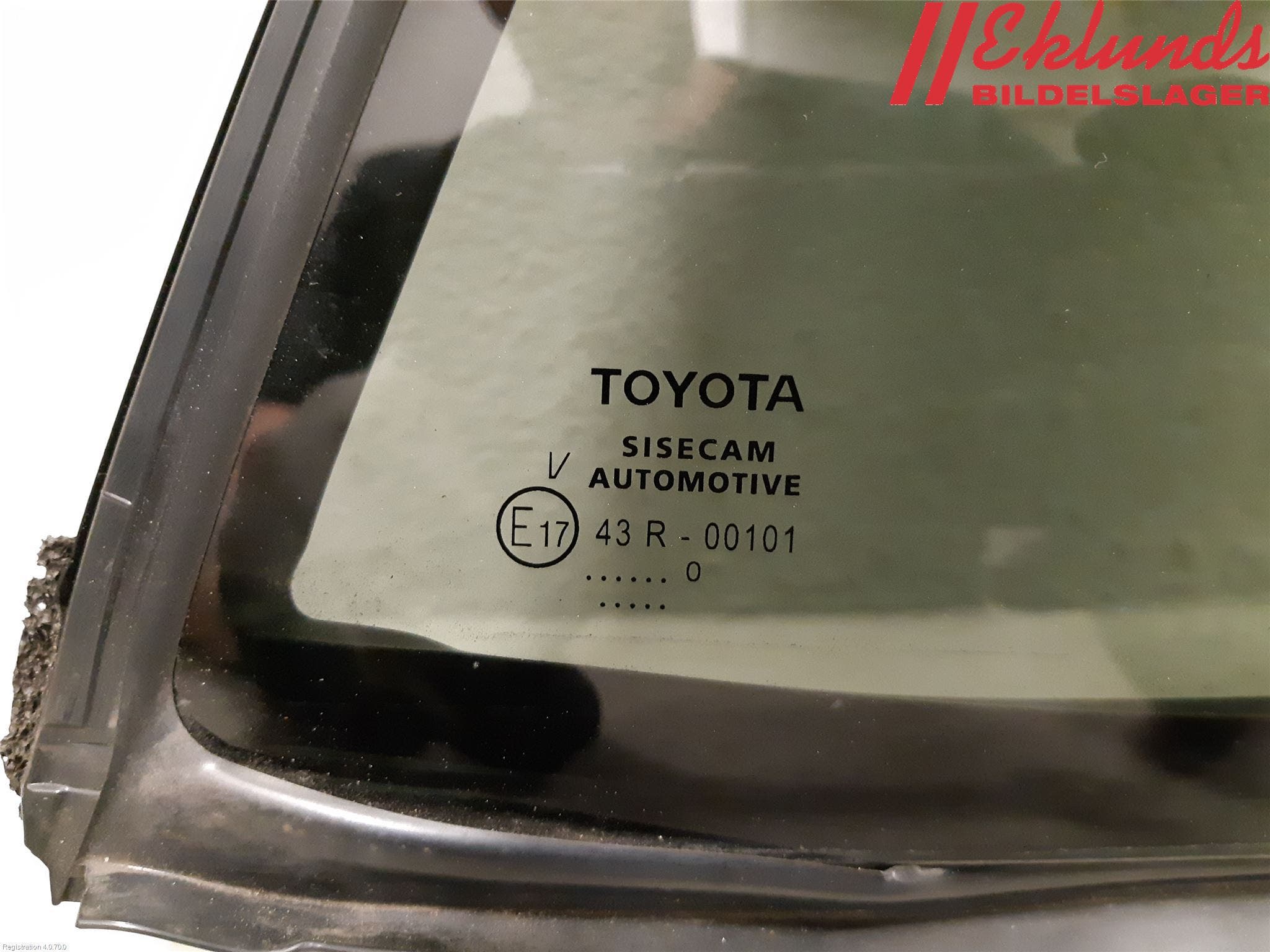 Toyota COROLLA 19- Dörruta Bak Lilla Hö