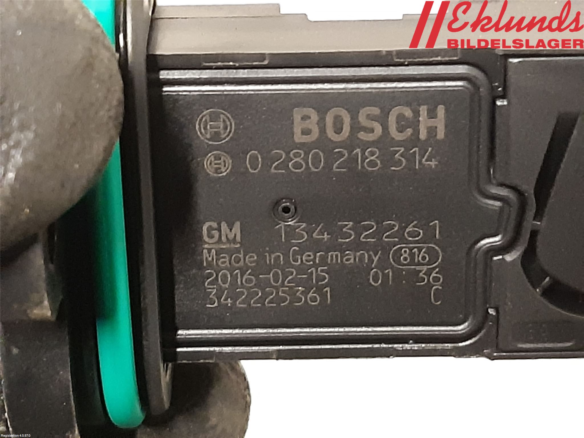 Opel ASTRA K 16-22 Injluftmassamätare