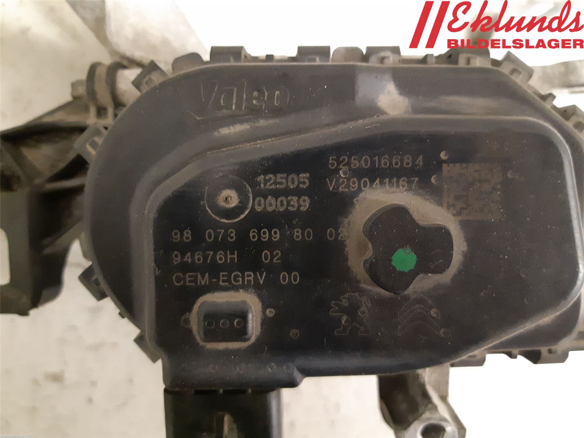 Citroen BERLINGO 08-18 Egr Ventil