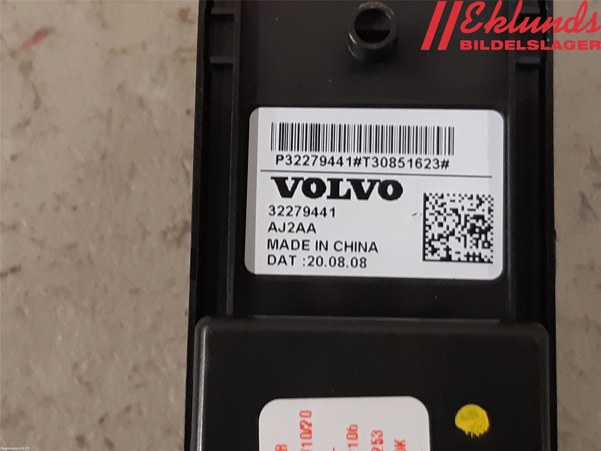 Volvo XC40/RECHARGE 18- Strömställare Elhiss