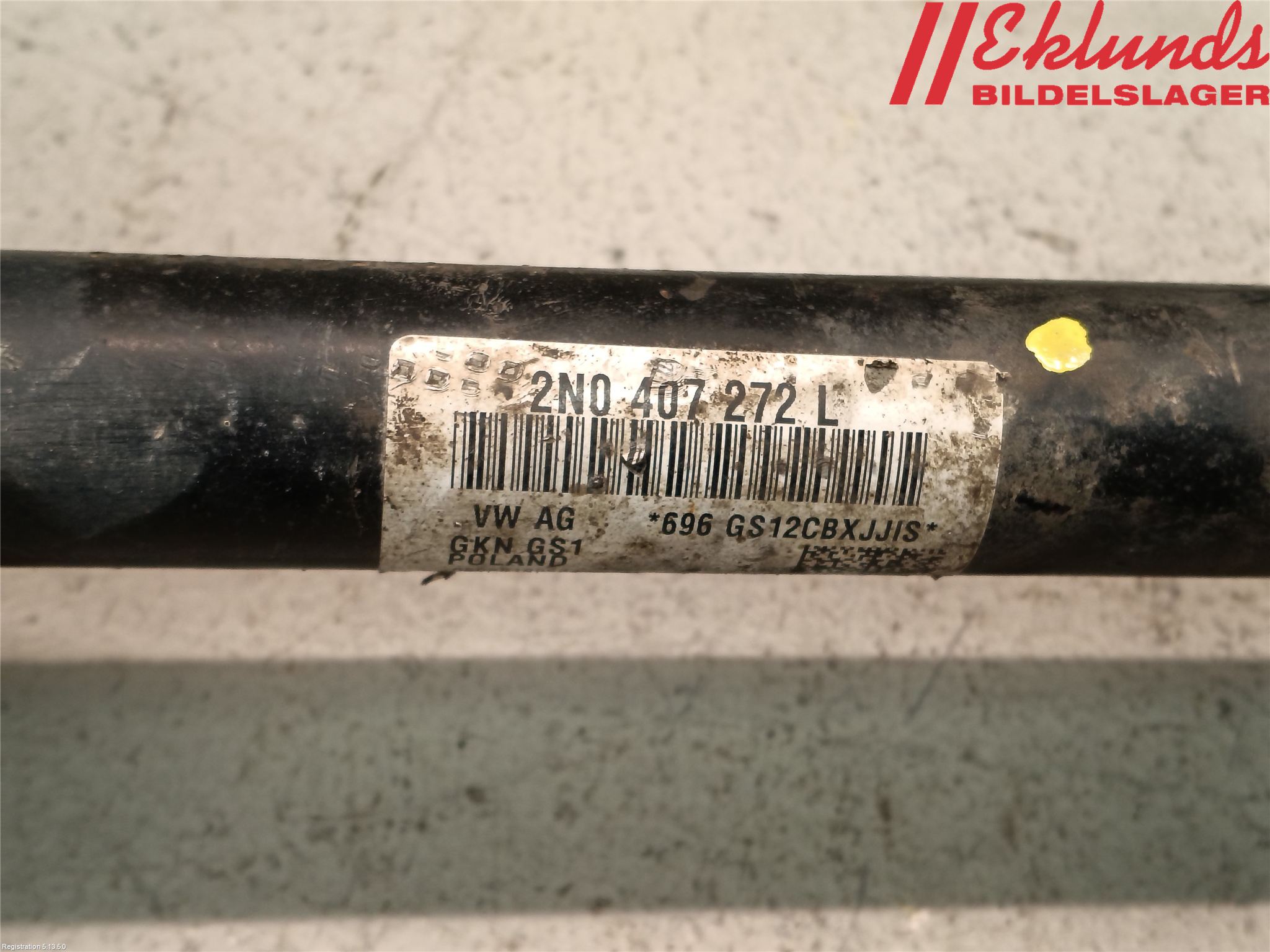 Volkswagen VW CRAFTER II / E-CRAFTER 17- Drivaxel Fram Höger