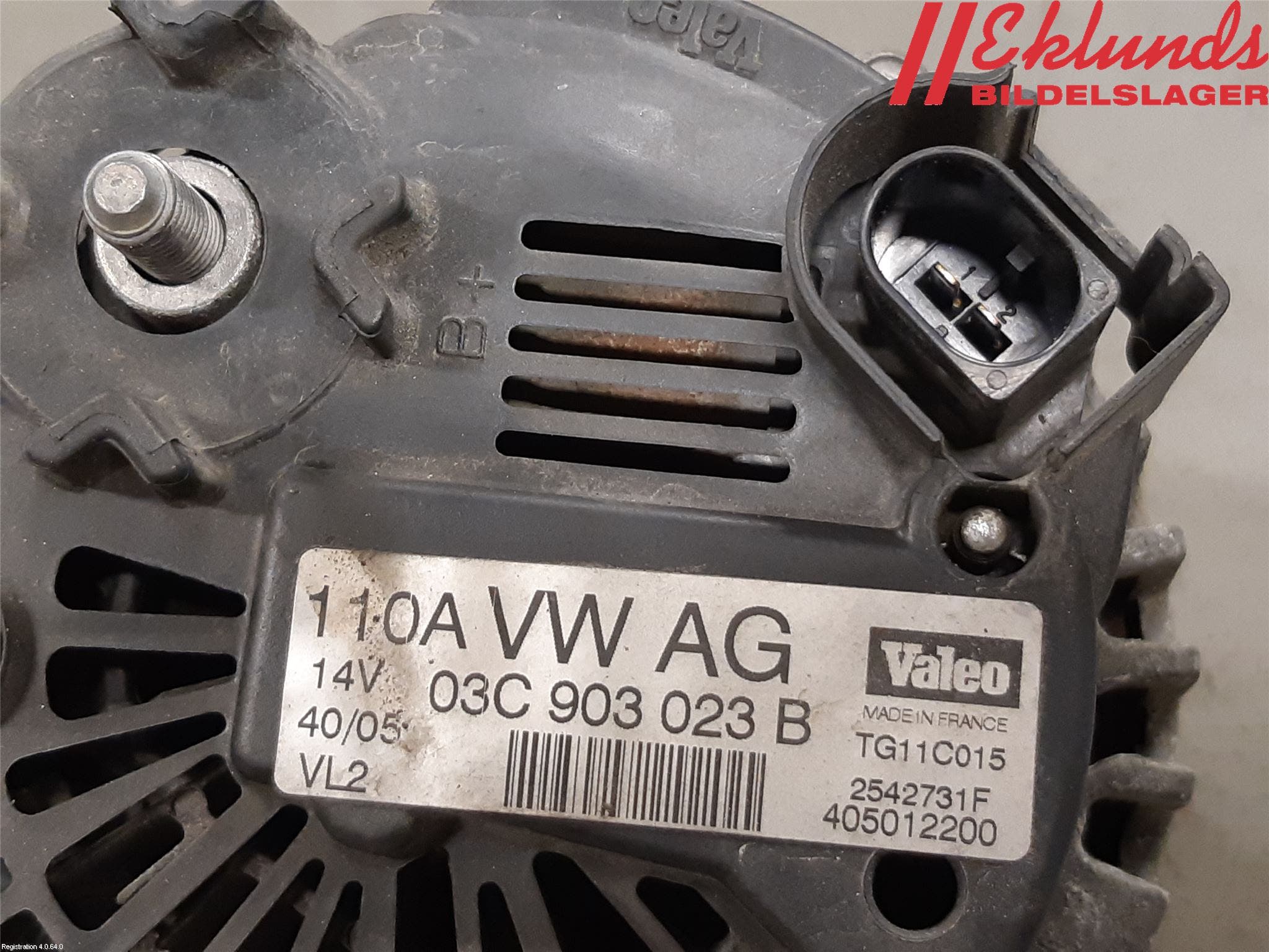 Volkswagen VW GOLF PLUS/CROSS GOLF 04-14 Generator