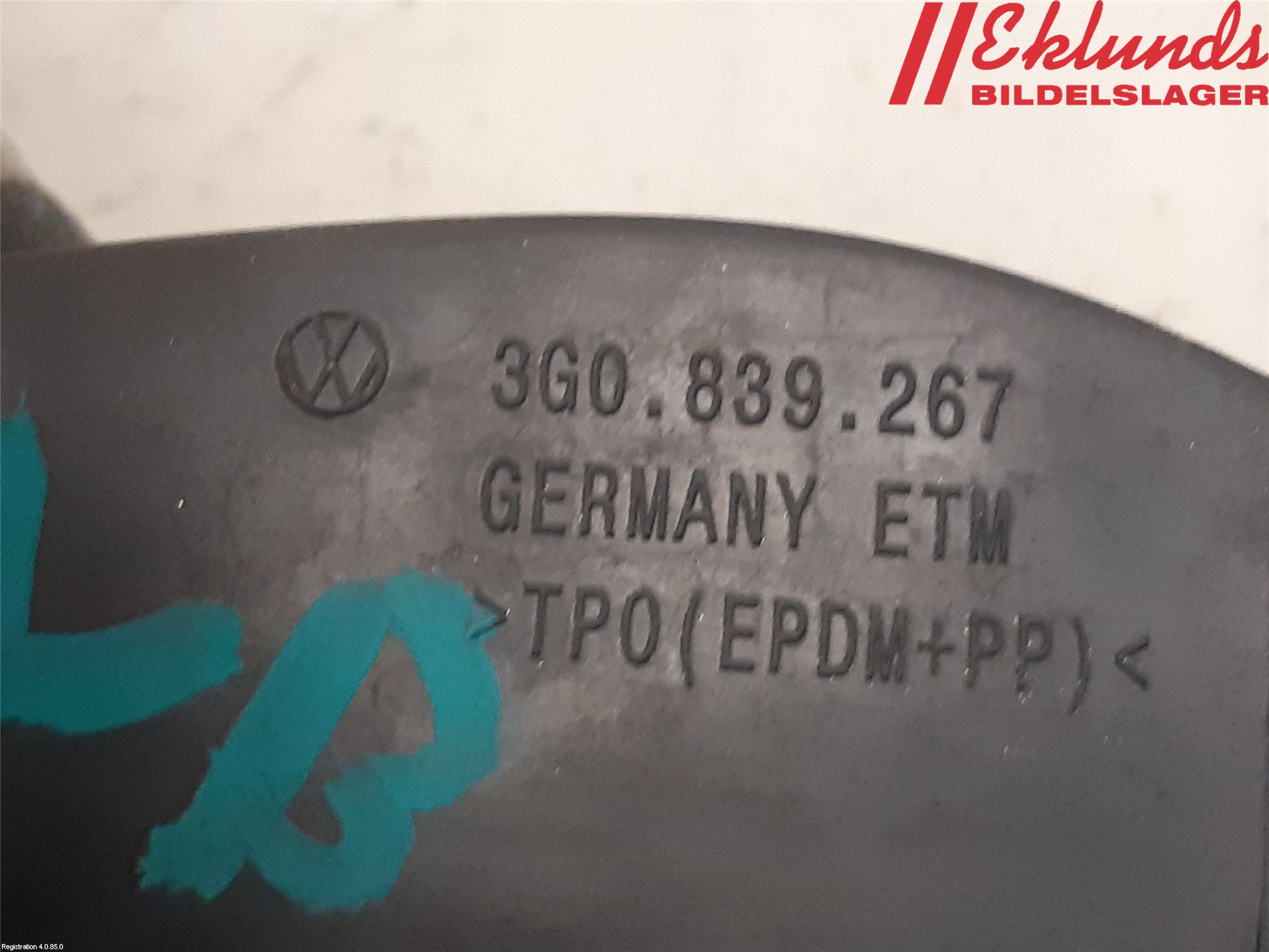 Volkswagen VW PASSAT 15-19 Dörrstopp