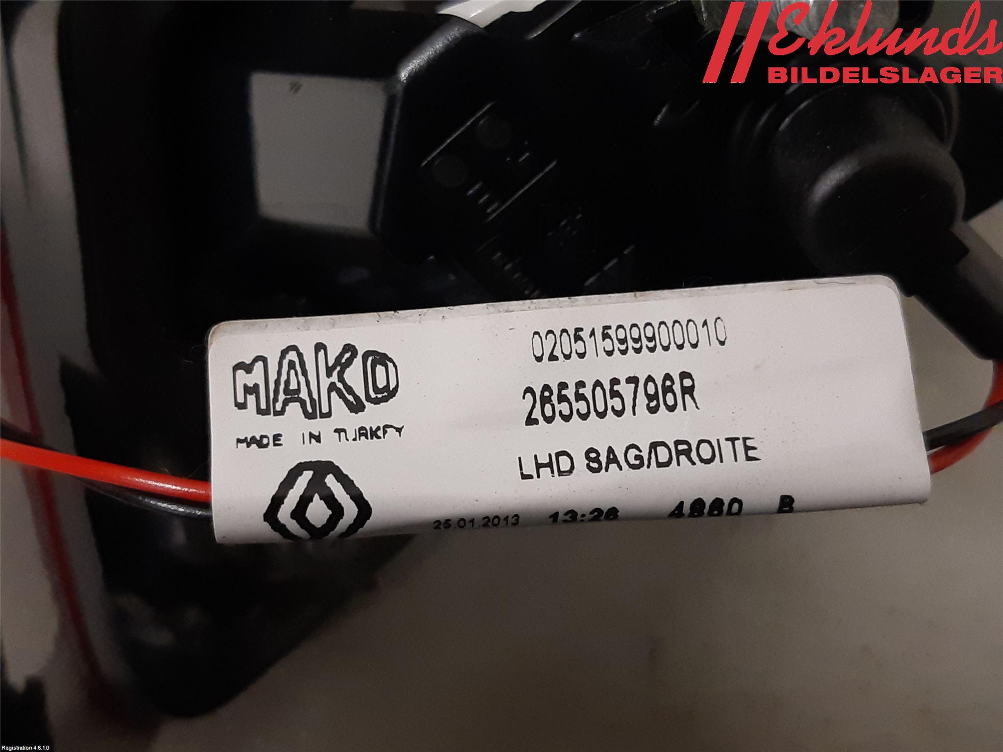 Renault CLIO IV 12-16 Bakljus Lucka Hö