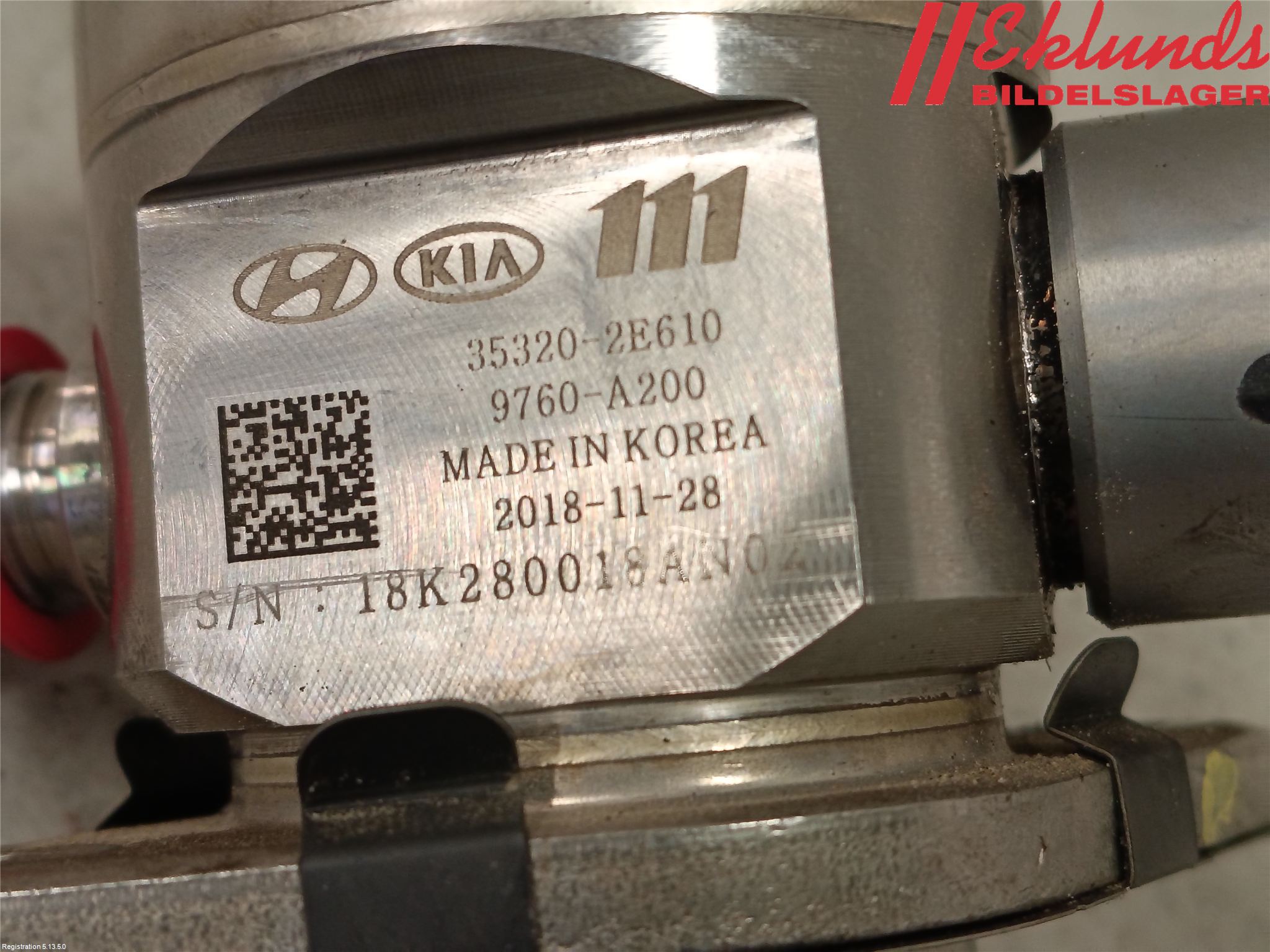 Kia OPTIMA 16-20 Bränslepump Mek