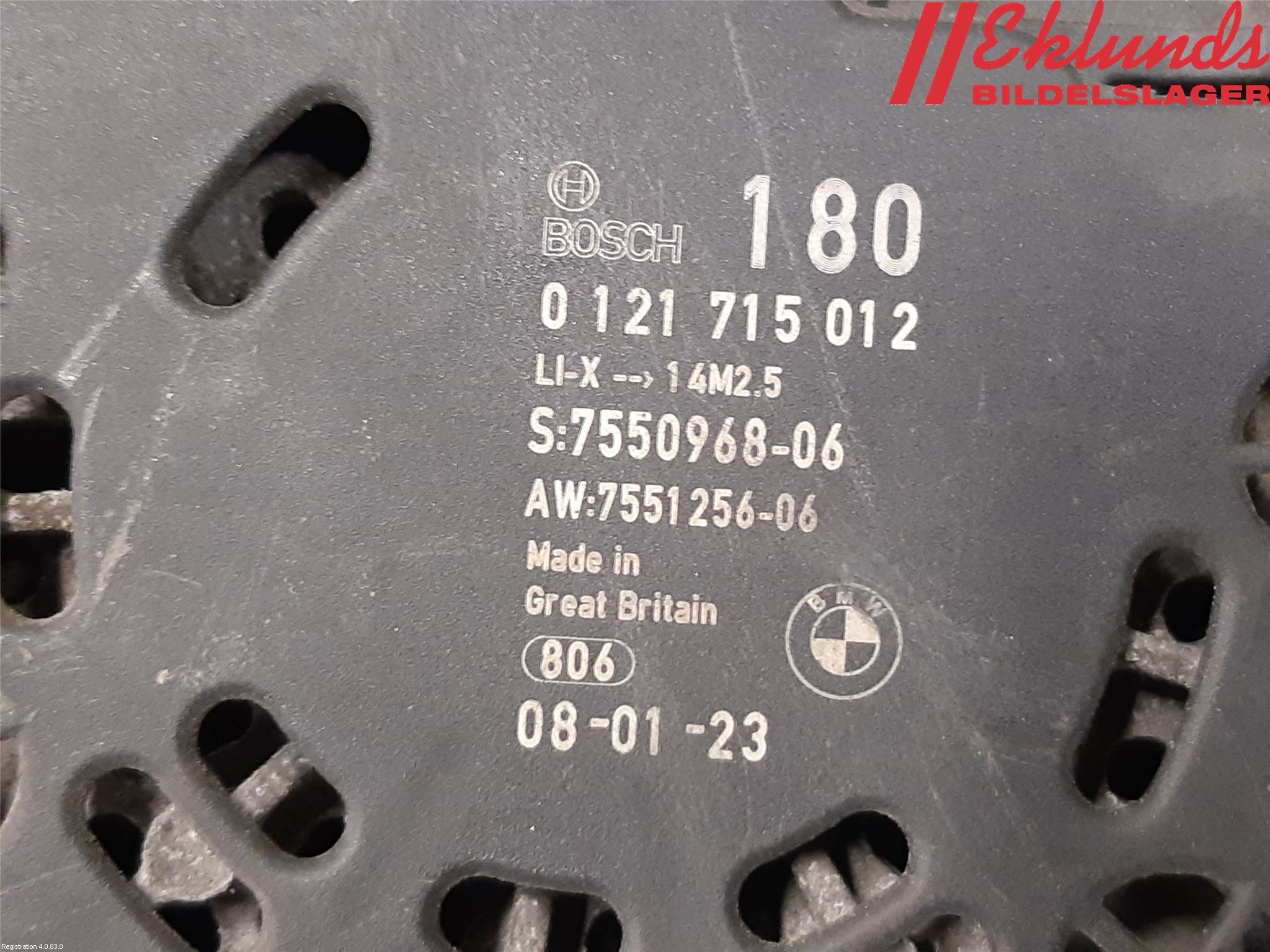 BMW 5 E60/61 Sed/Tou 02-10 Generator