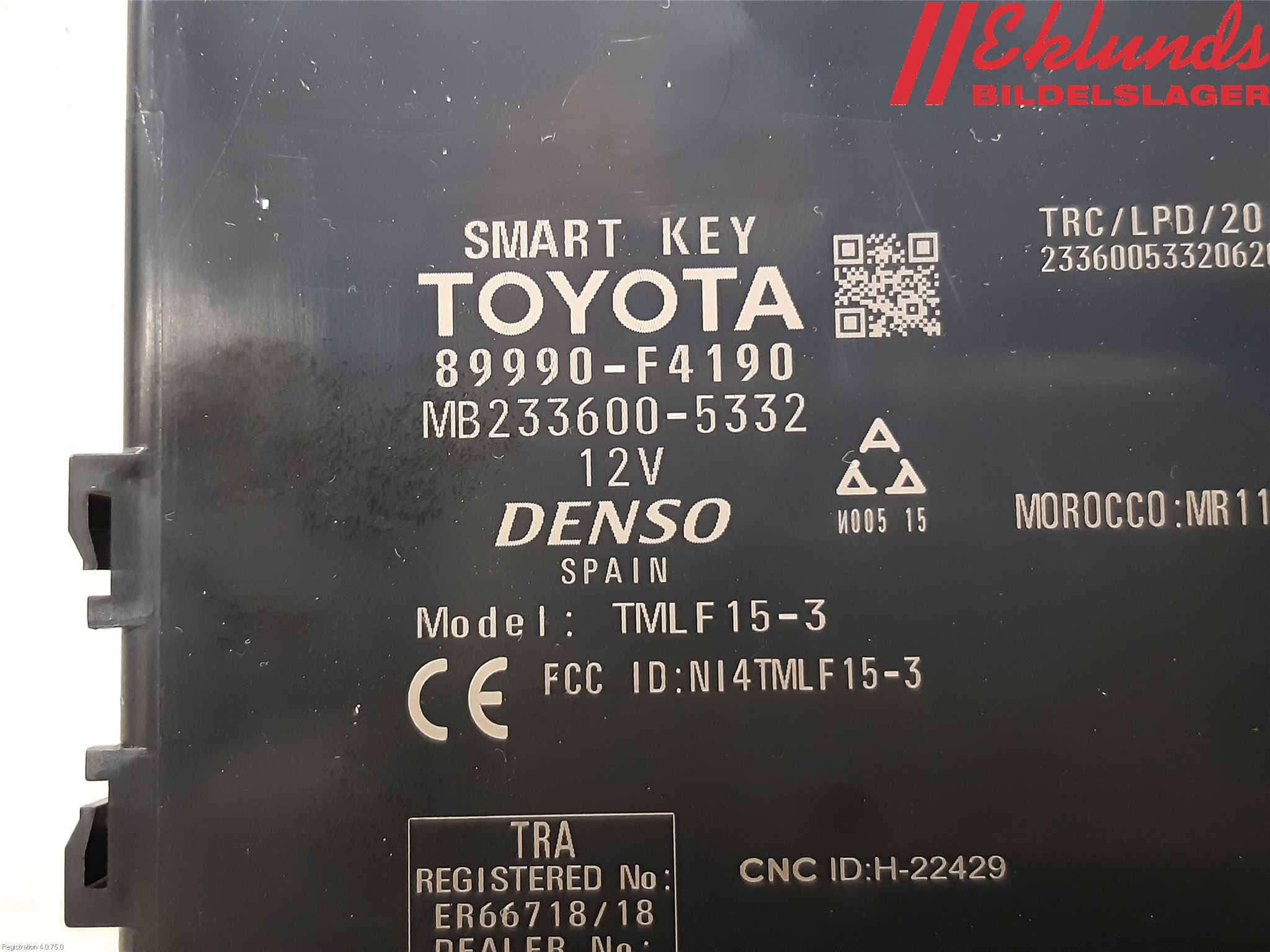 Toyota C-HR 16-23 Styrenhet Övrigt