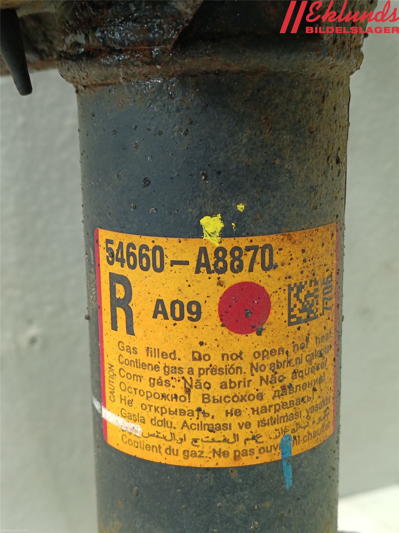 Kia OPTIMA 16-20 Fjäderben Fram Höger