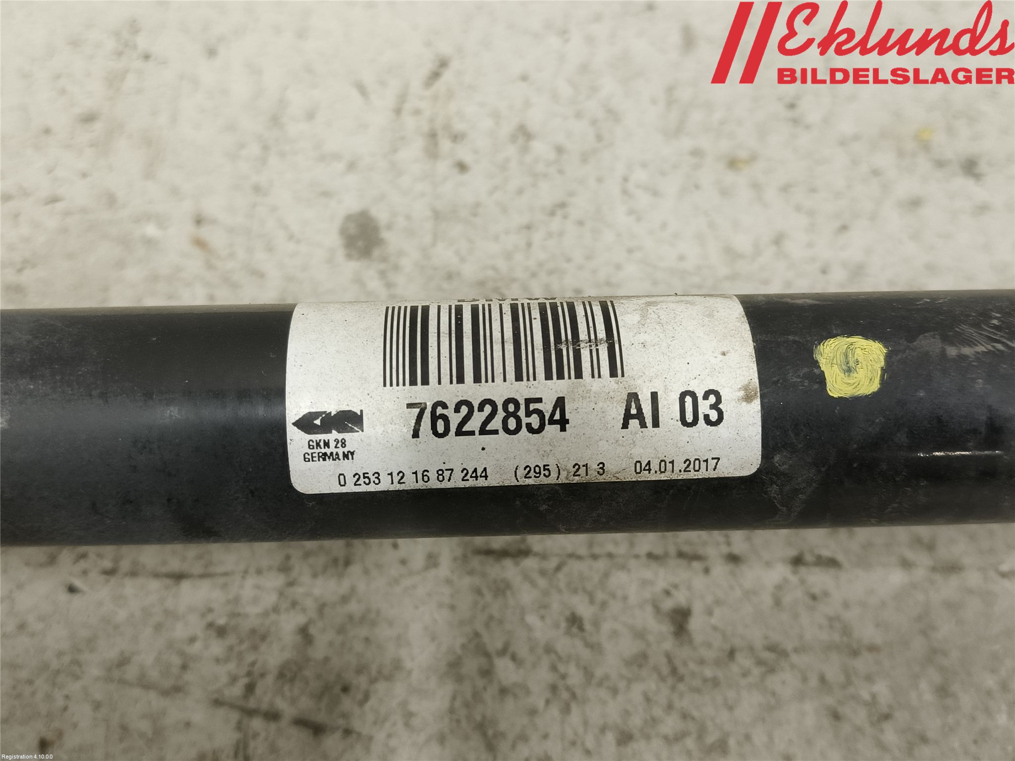 BMW 3 F30/F31/F80 12-19 Drivaxel Bak Höger