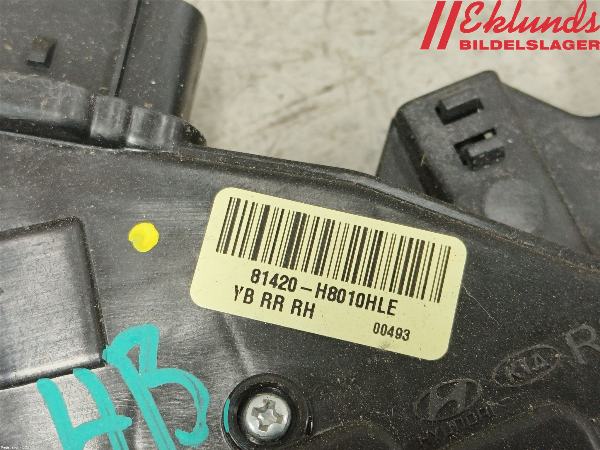 Kia RIO 17- Låskista-Dörrlås