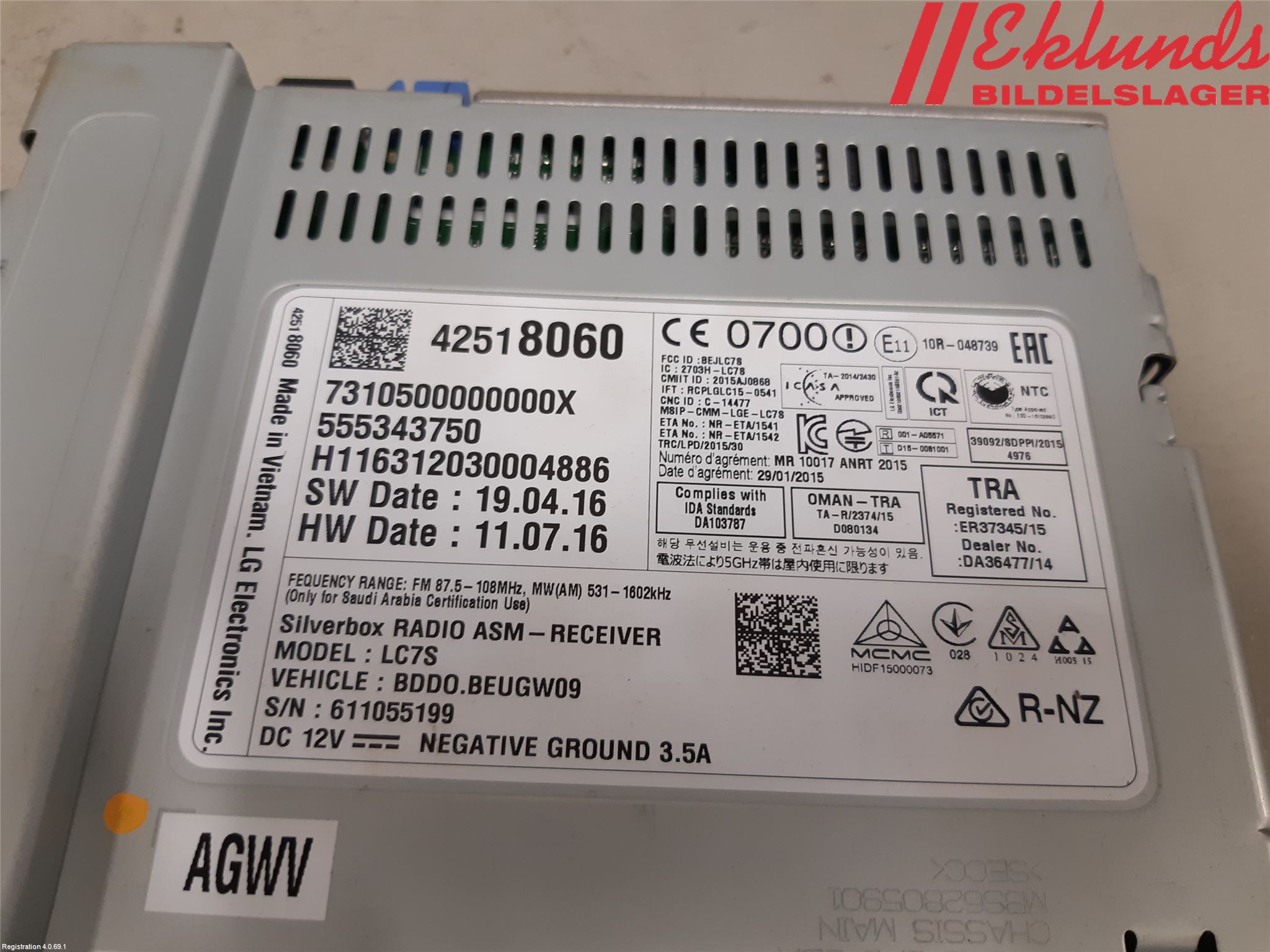 Opel ASTRA K 16-22 Radio