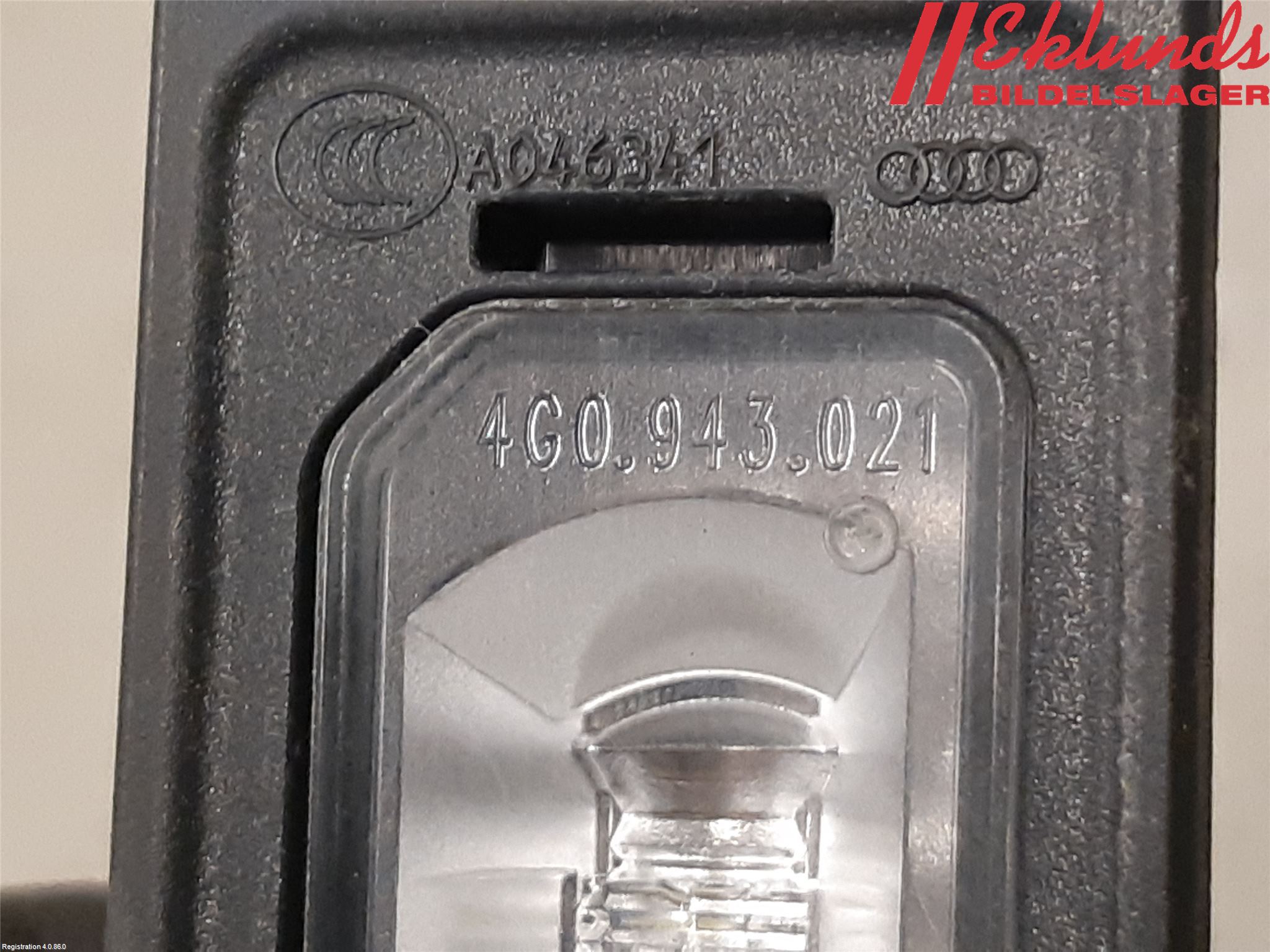 Audi A3/S3 05-13 Skylt Belysning