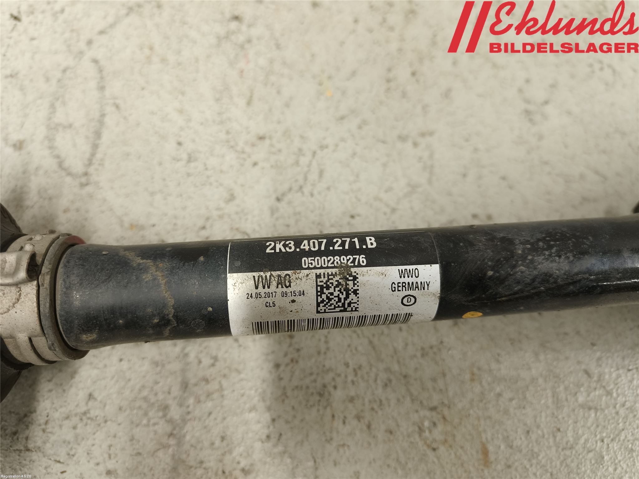 Volkswagen VW CADDY 16-20 Drivaxel Fram Vänster