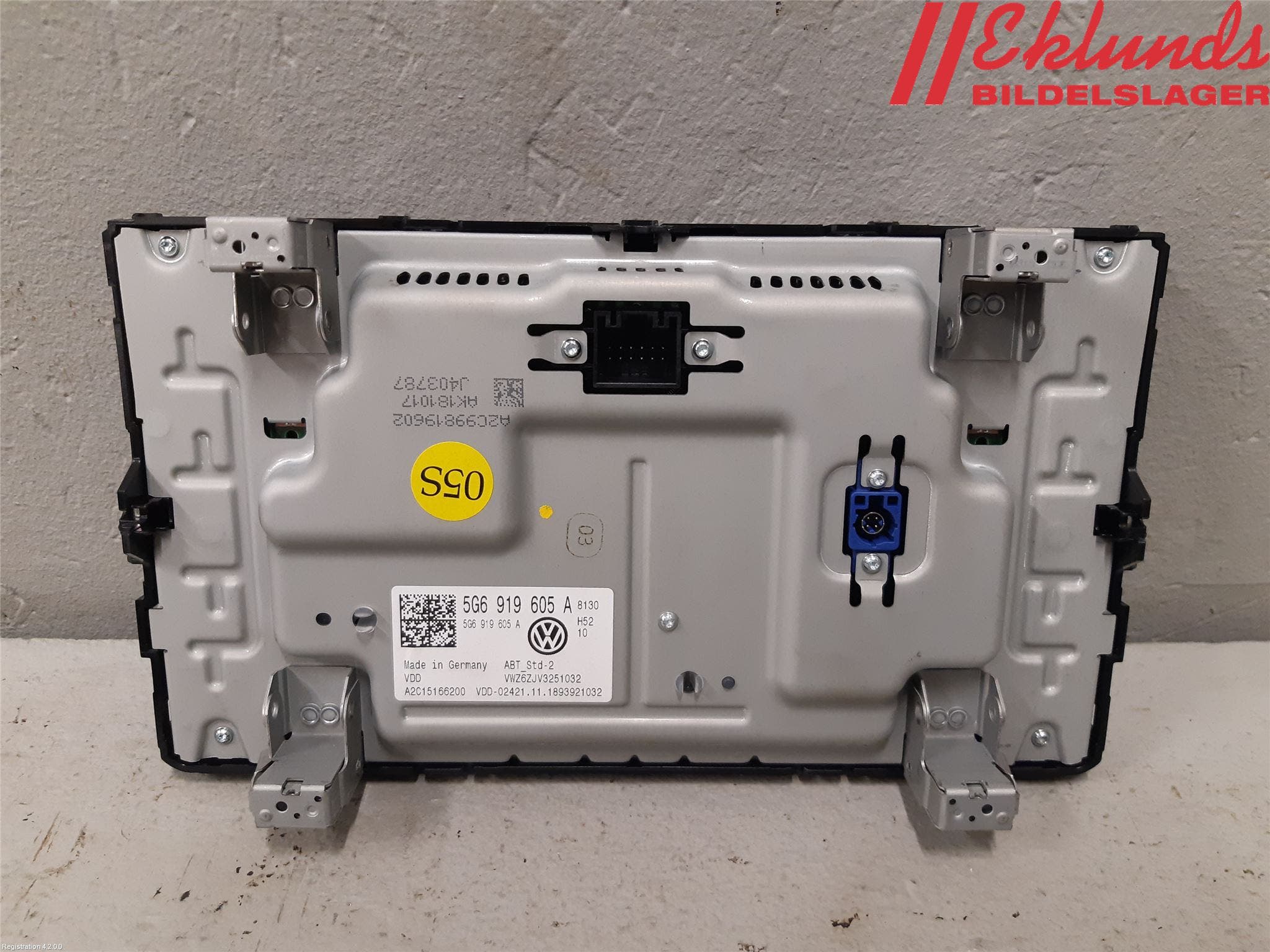 Volkswagen VW GOLF / E-GOLF VII 13-20 Cd Radio - Multimediapanel