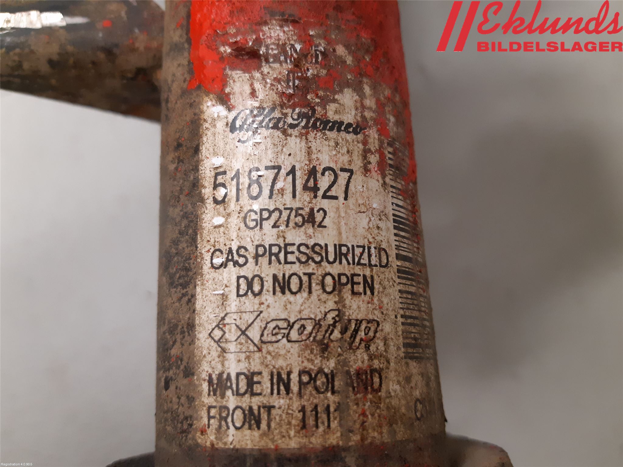 Fiat 500 07- Fjäderben Fram Vänster