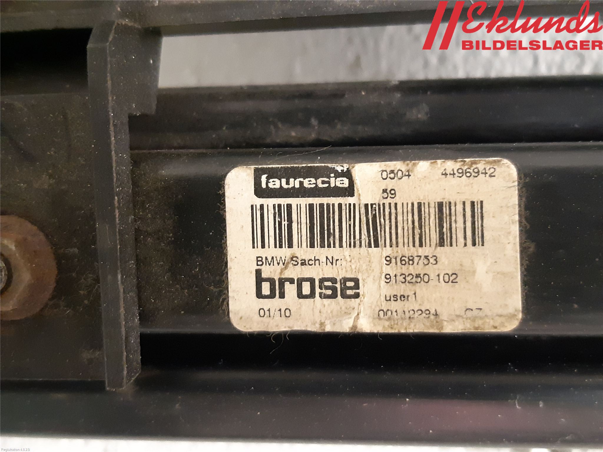 BMW 5 F10/F11/F18 09-17 Inredstol Reglermotor Fr