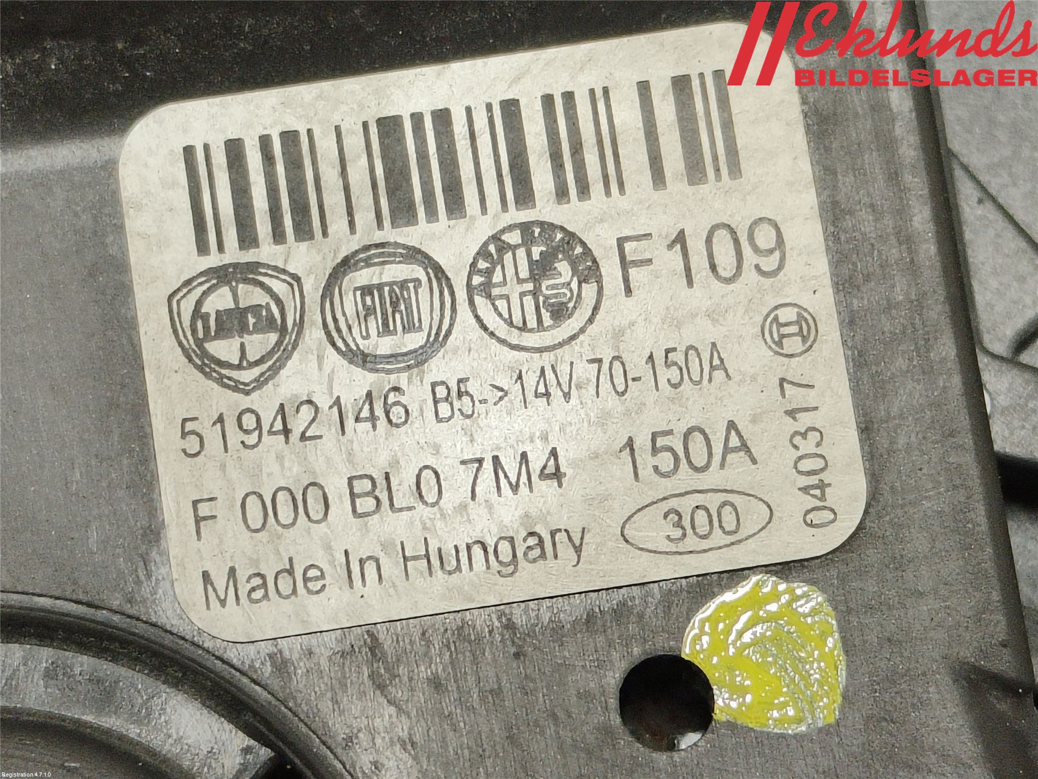 Fiat TIPO/CROSS 16- Generator