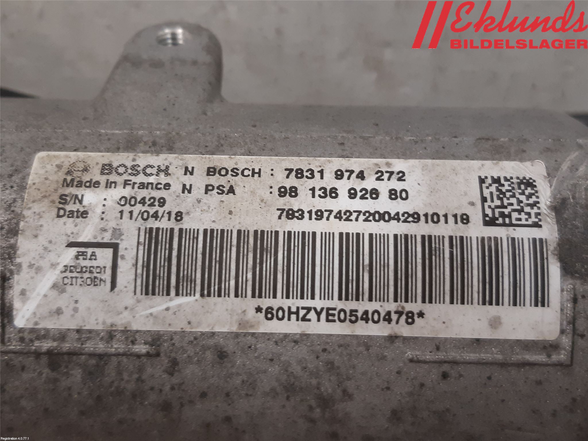 Toyota PROACE II 16- Styrväxel Servo -Snäcka