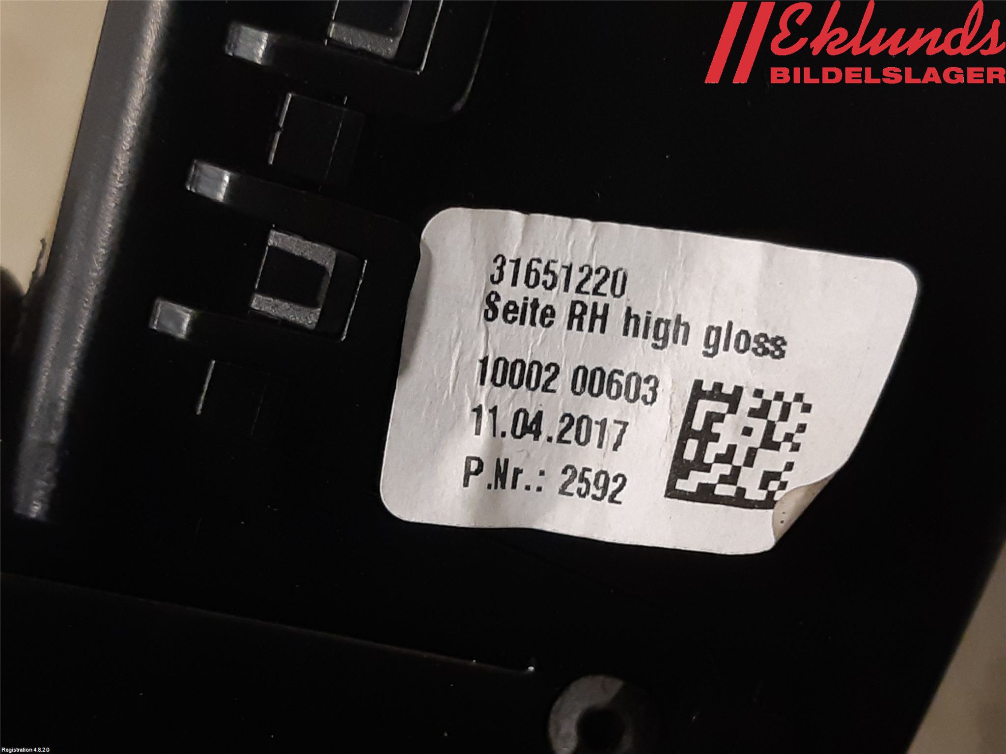 Volvo S90 17->> Defrosterkanal-Munstycke