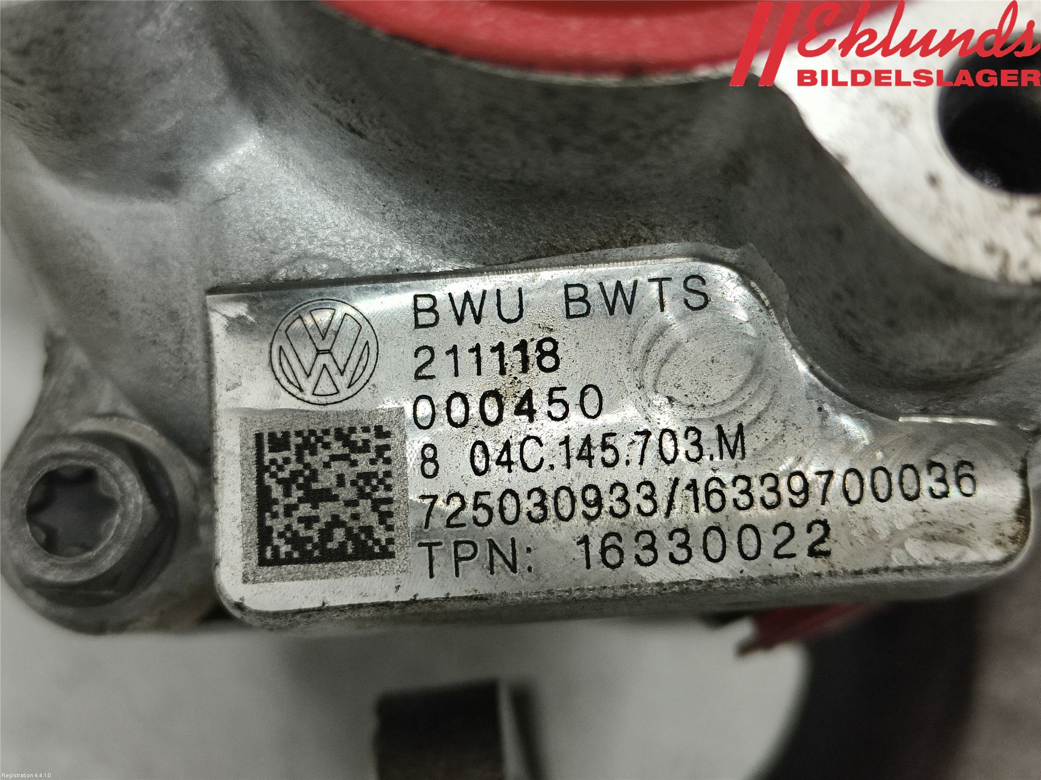 Volkswagen VW GOLF / E-GOLF VII 13-20 Turboaggregat