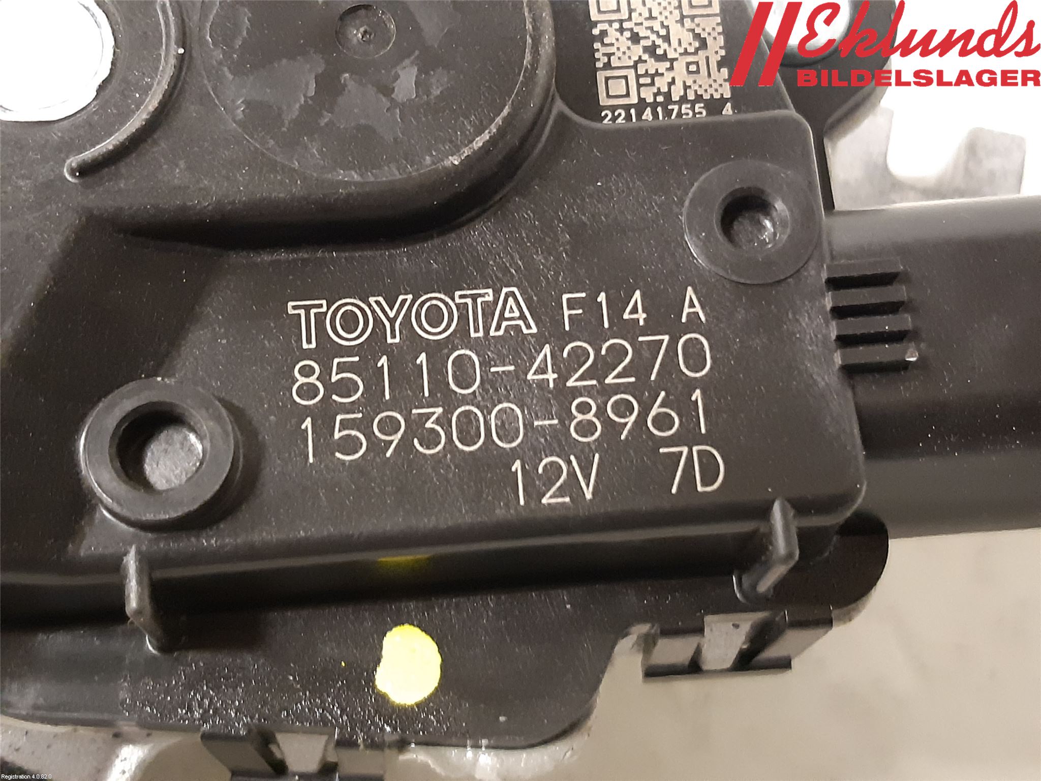 Toyota RAV4 19- Torkarmotor Vindruta