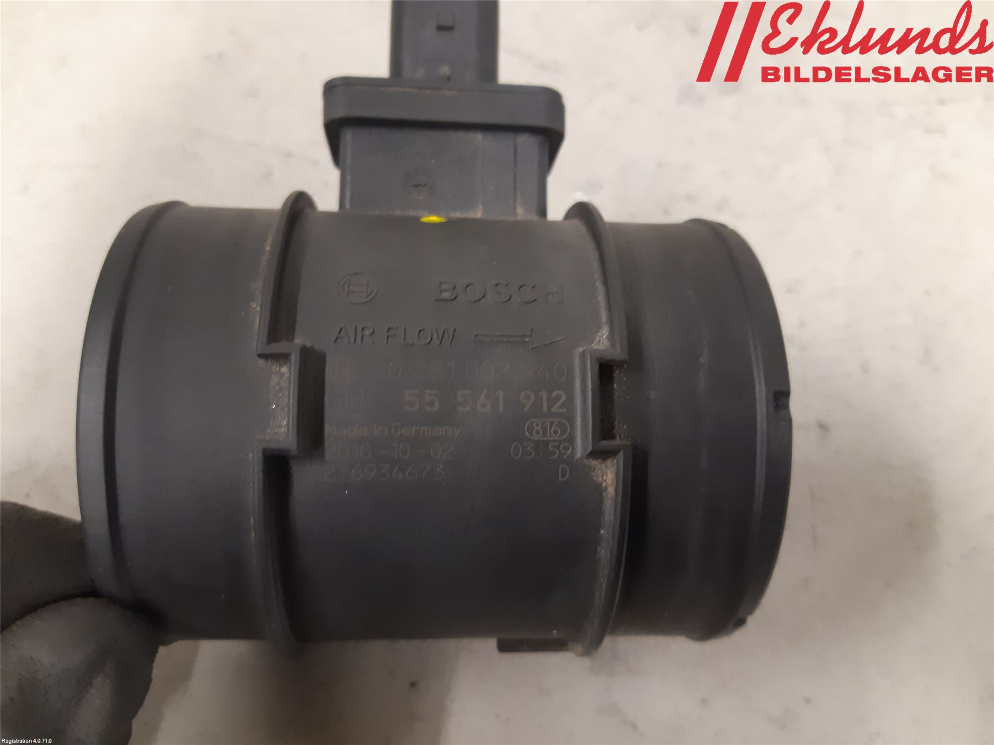 Opel ASTRA J 10-15 Injluftmassamätare