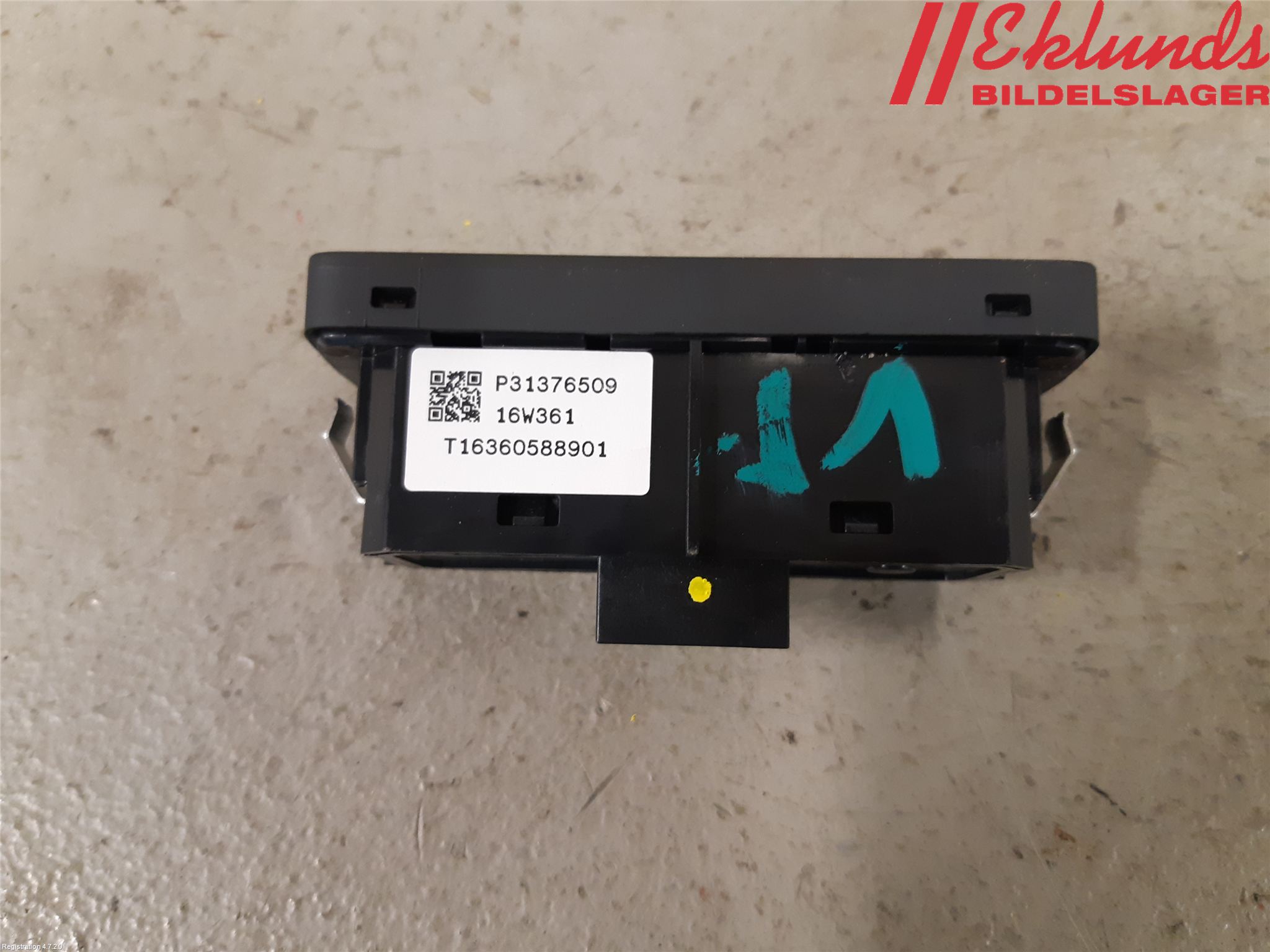 Volvo XC90/RECHARGE 16- Strömställare Multifunktion