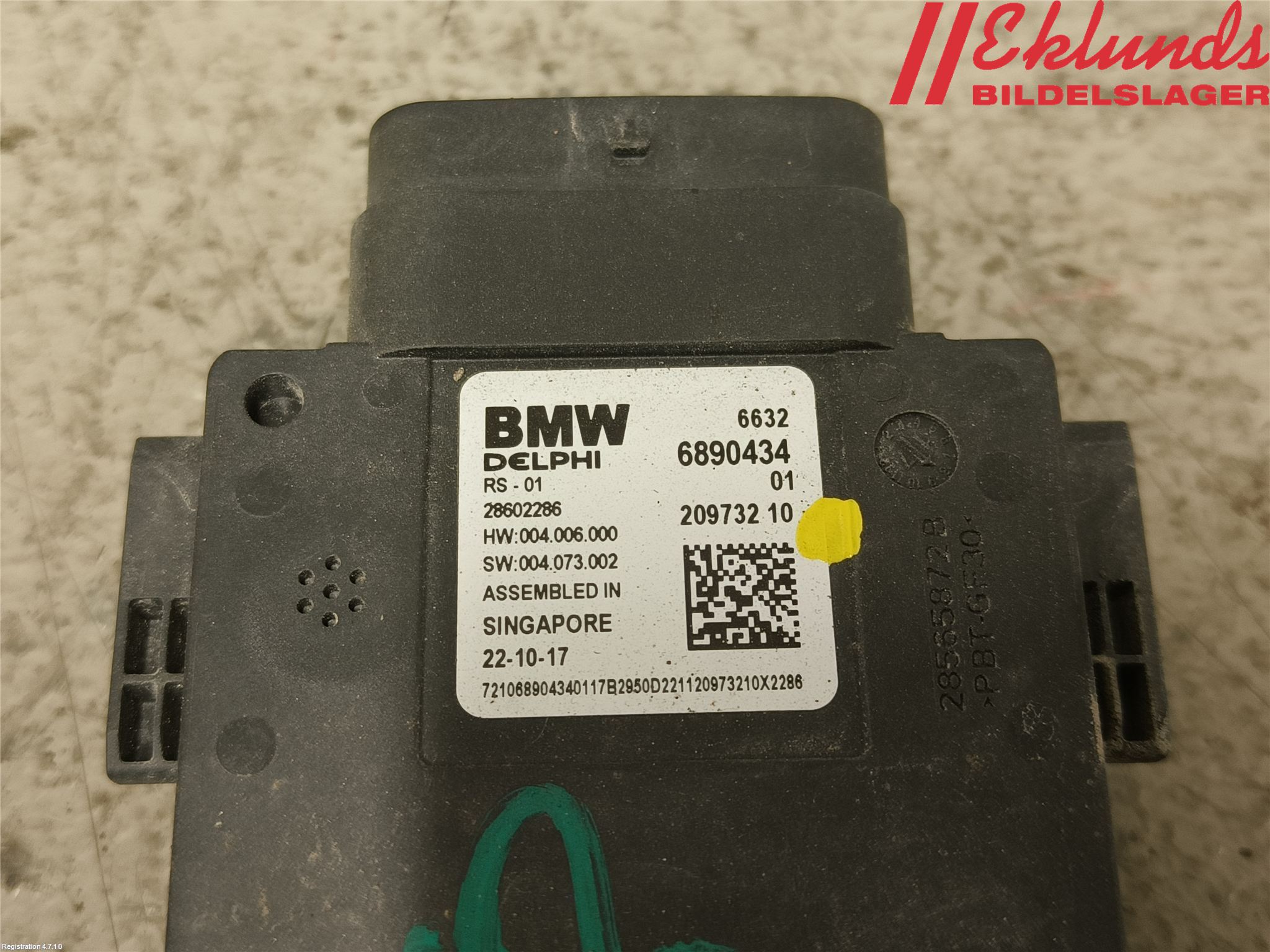 BMW 5 G30/G31/F90 17-23 Sensor Aktivt Kollisionsskydd