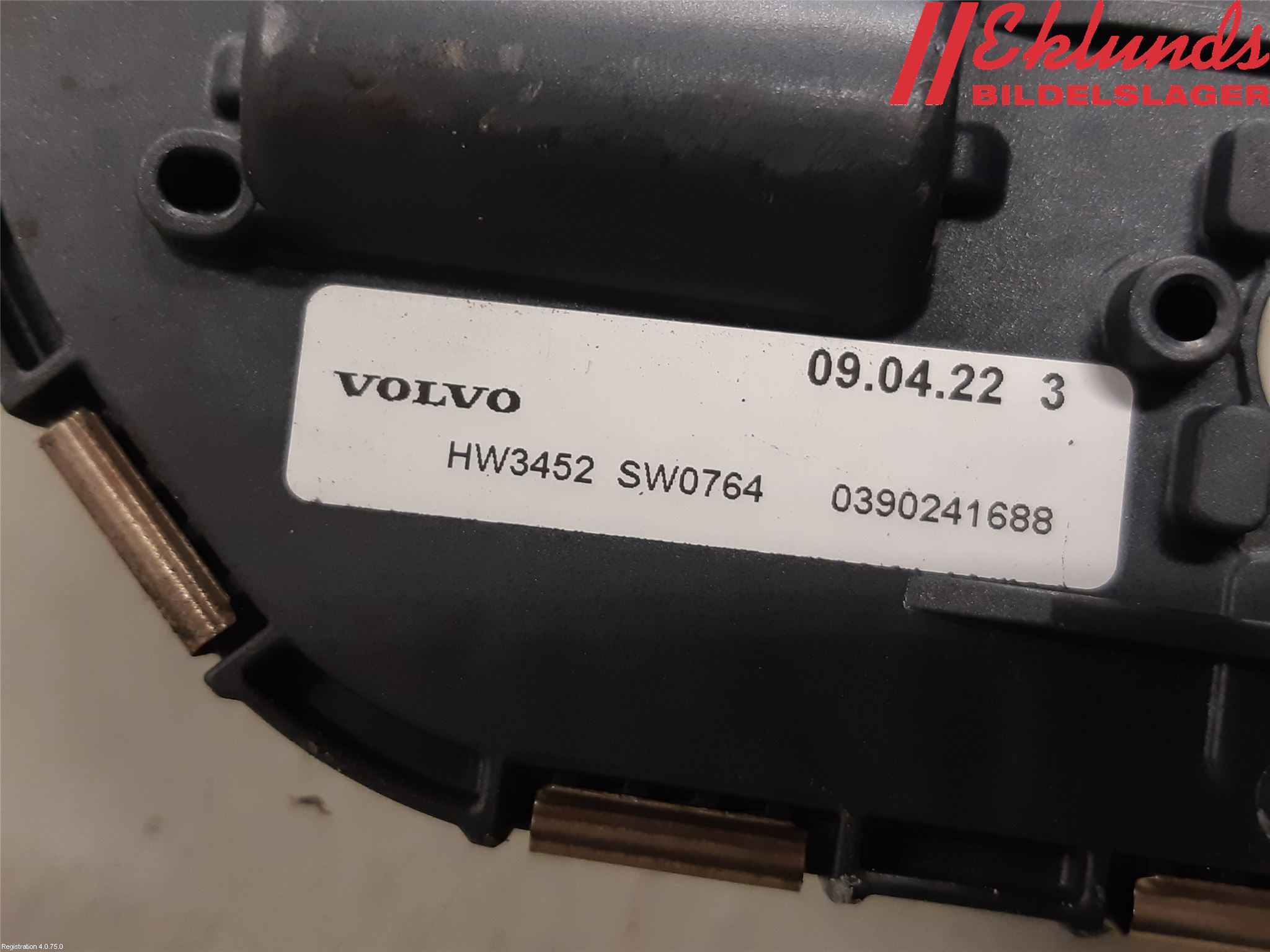 Volvo V50 08-12 Torkarmotor Vindruta
