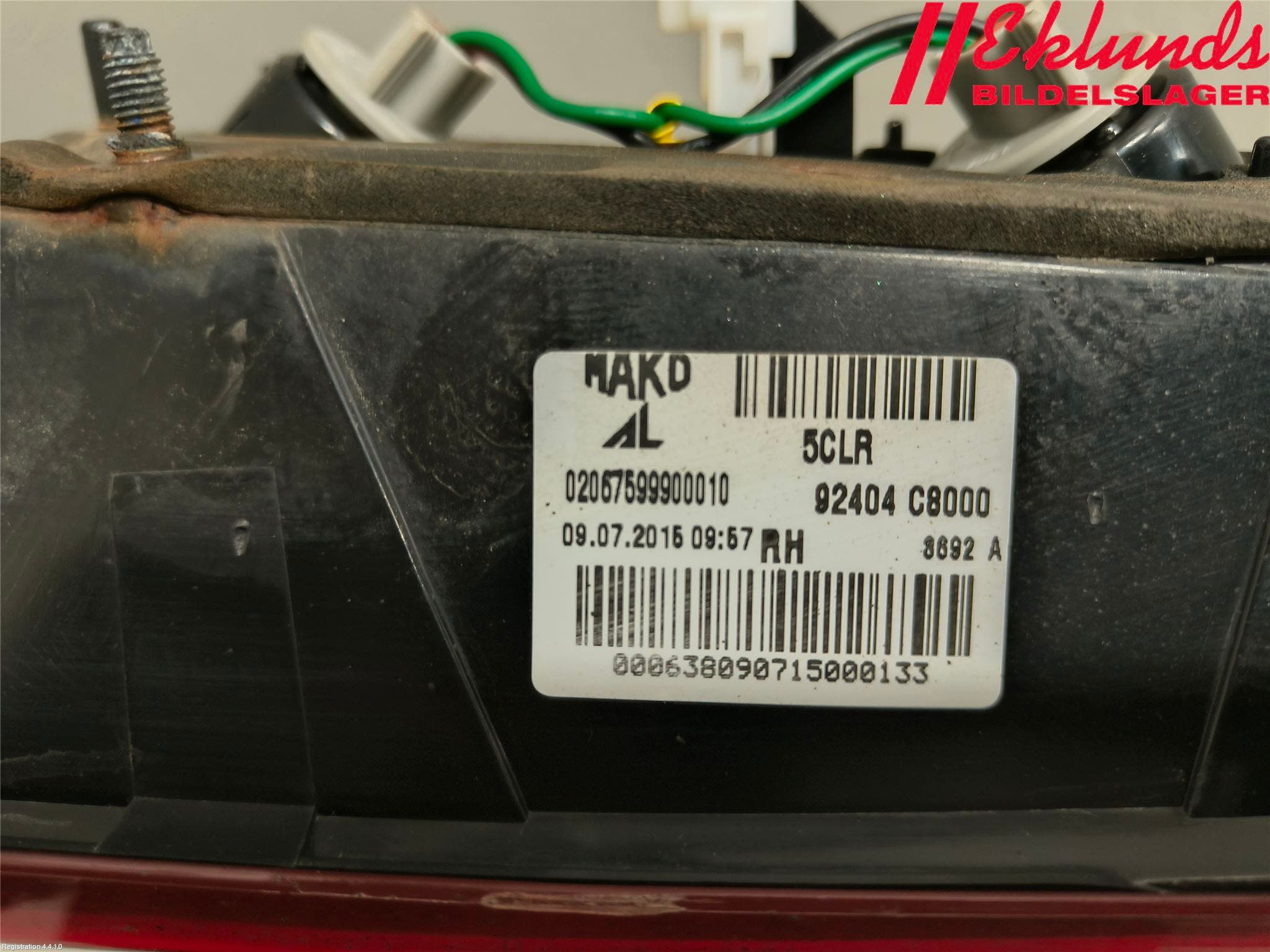 Hyundai i20 GB 15-20 Bakljus Lucka Hö