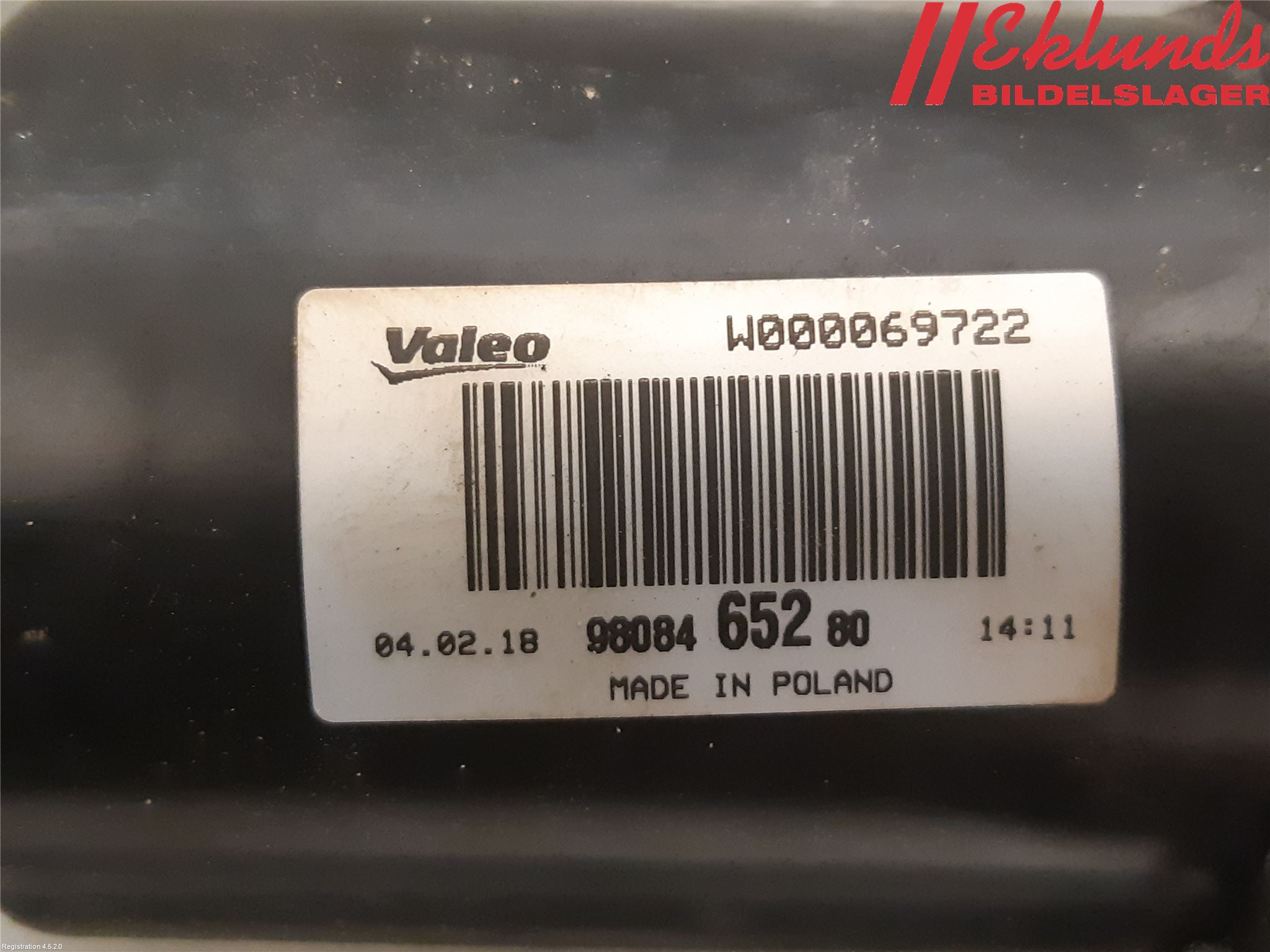 Toyota PROACE II 16- Torkarmotor Vindruta