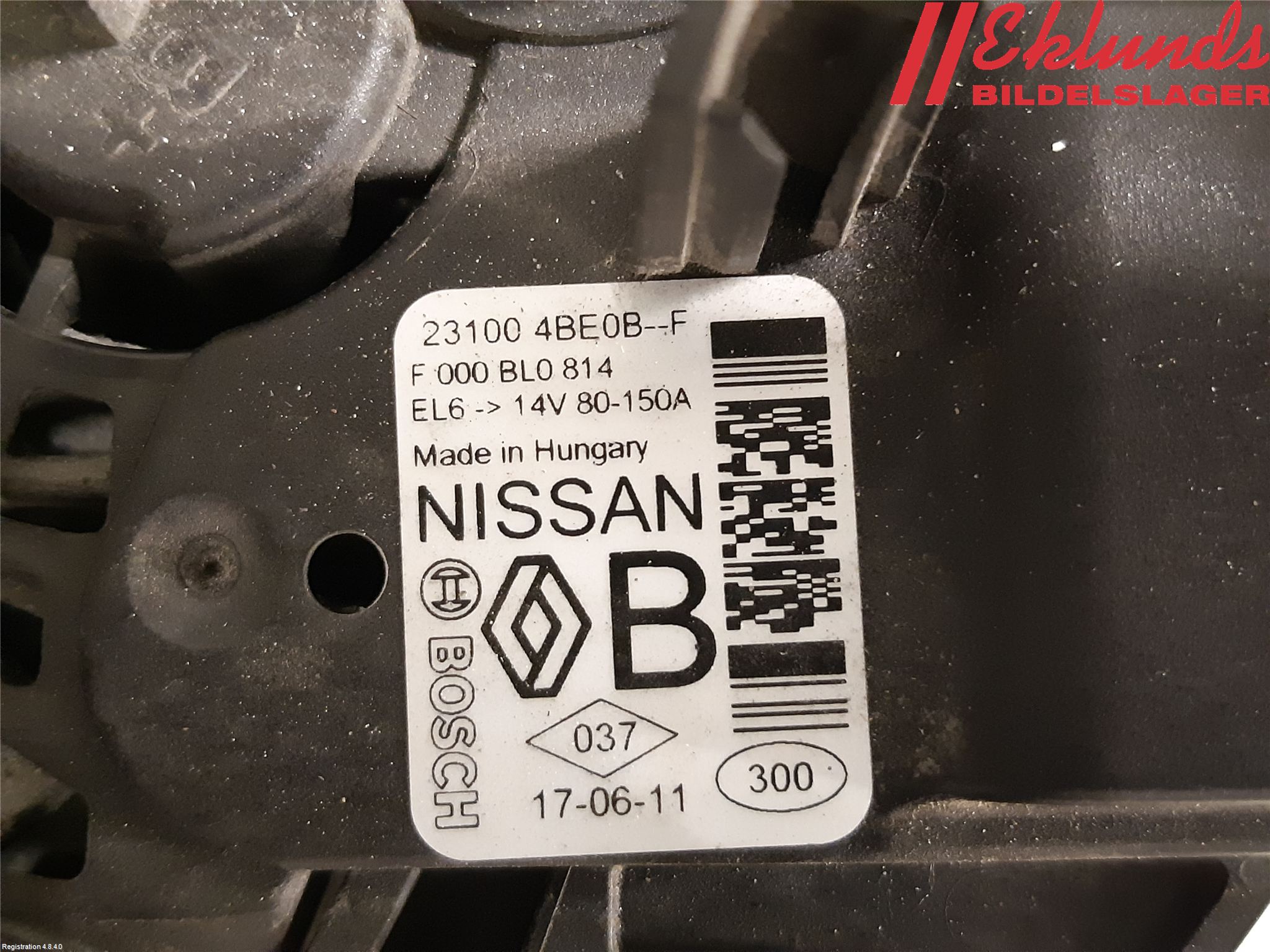 Nissan QASHQAI 17-21 Generator