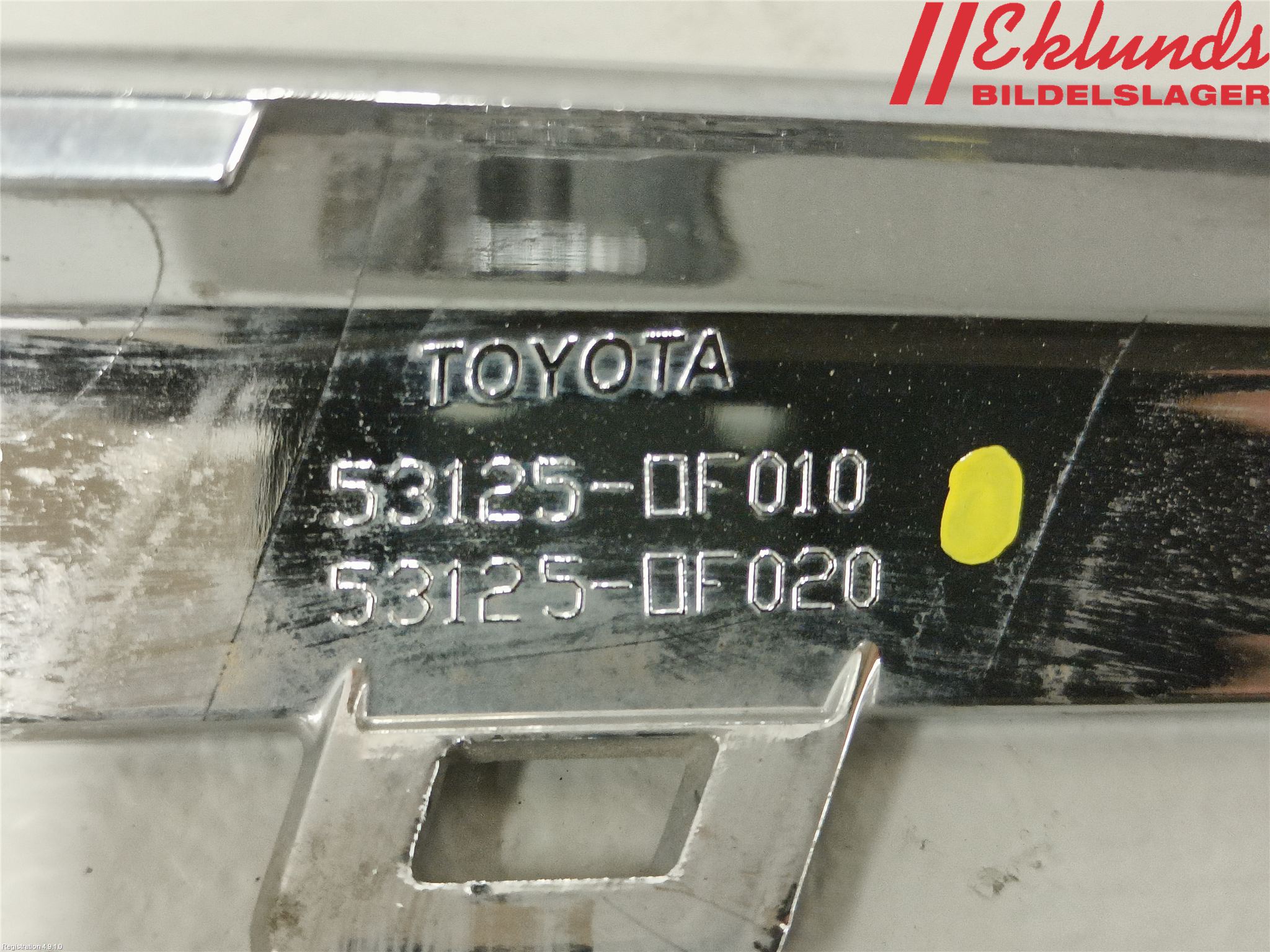 Toyota VERSO 09-18 Stötfångarlist Fram