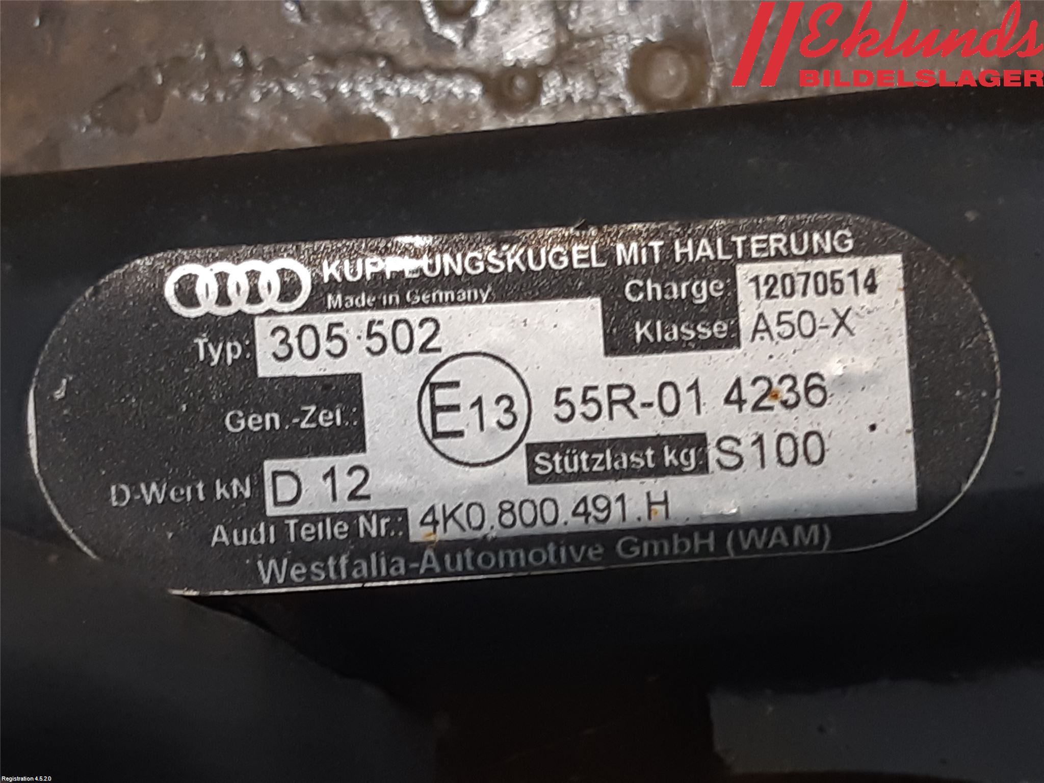 Audi A6 F2/C8 19- Dragkrok