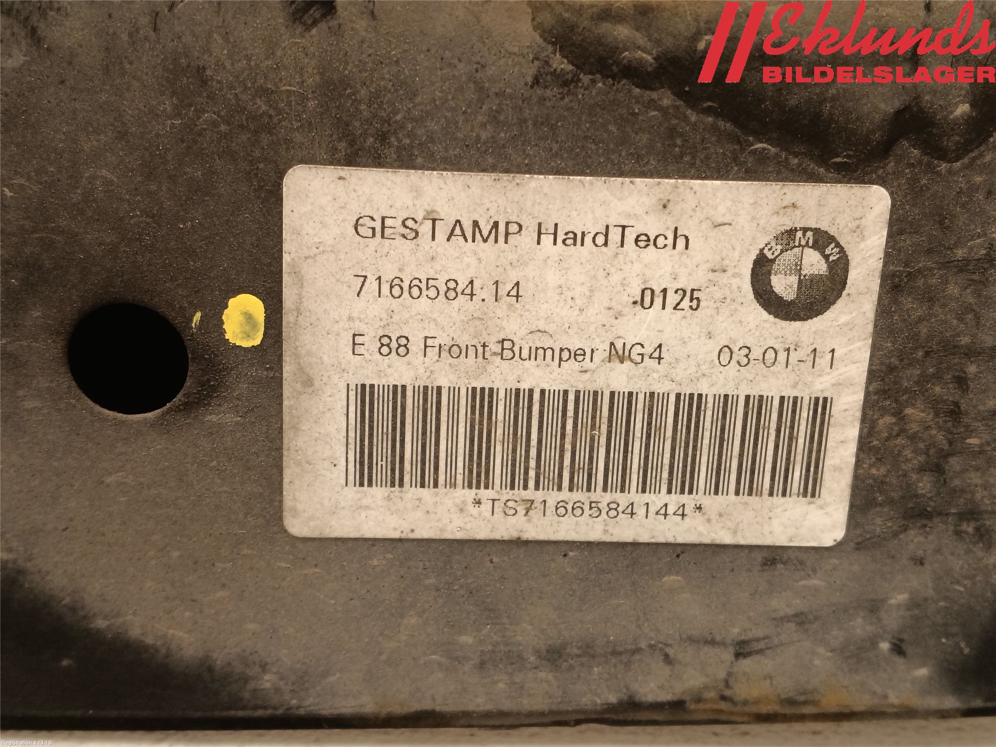 BMW 1 E87/81 5D/3D 03-11 Stötfångarbalk Fram