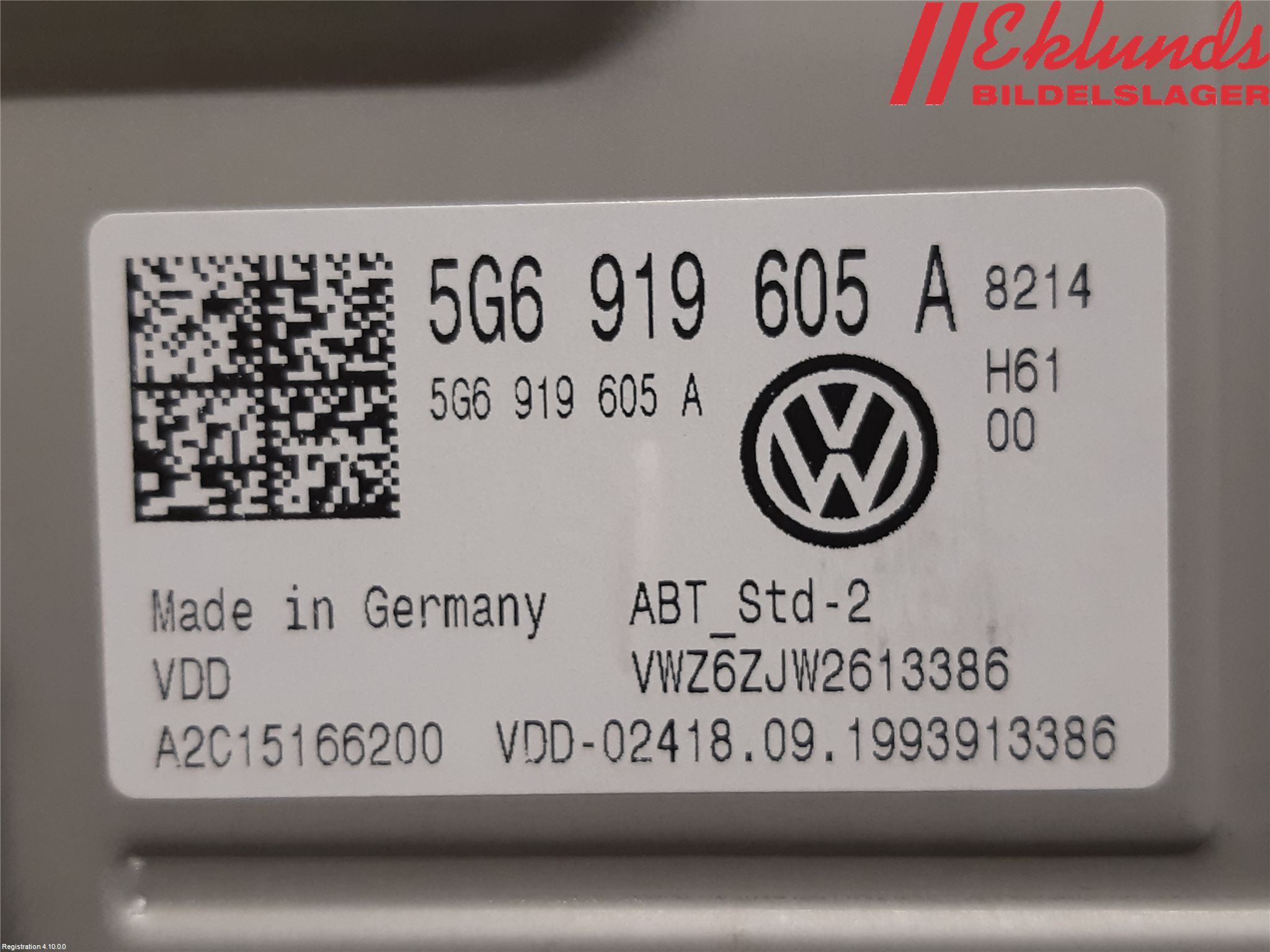 Volkswagen VW GOLF / E-GOLF VII 13-20 Cd Radio - Multimediapanel