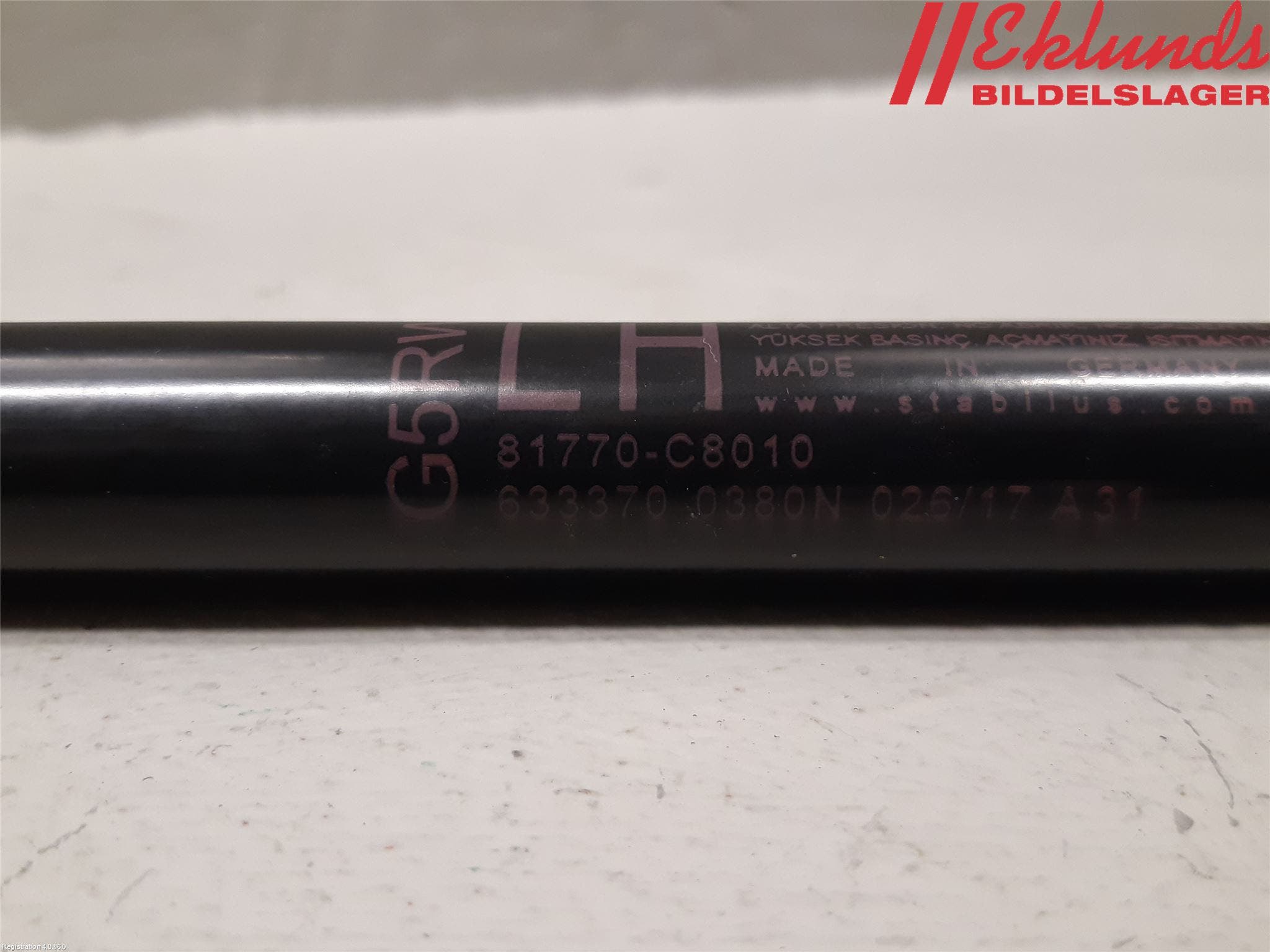 Hyundai i20 GB 15-20 Gasfjäder Baklucka