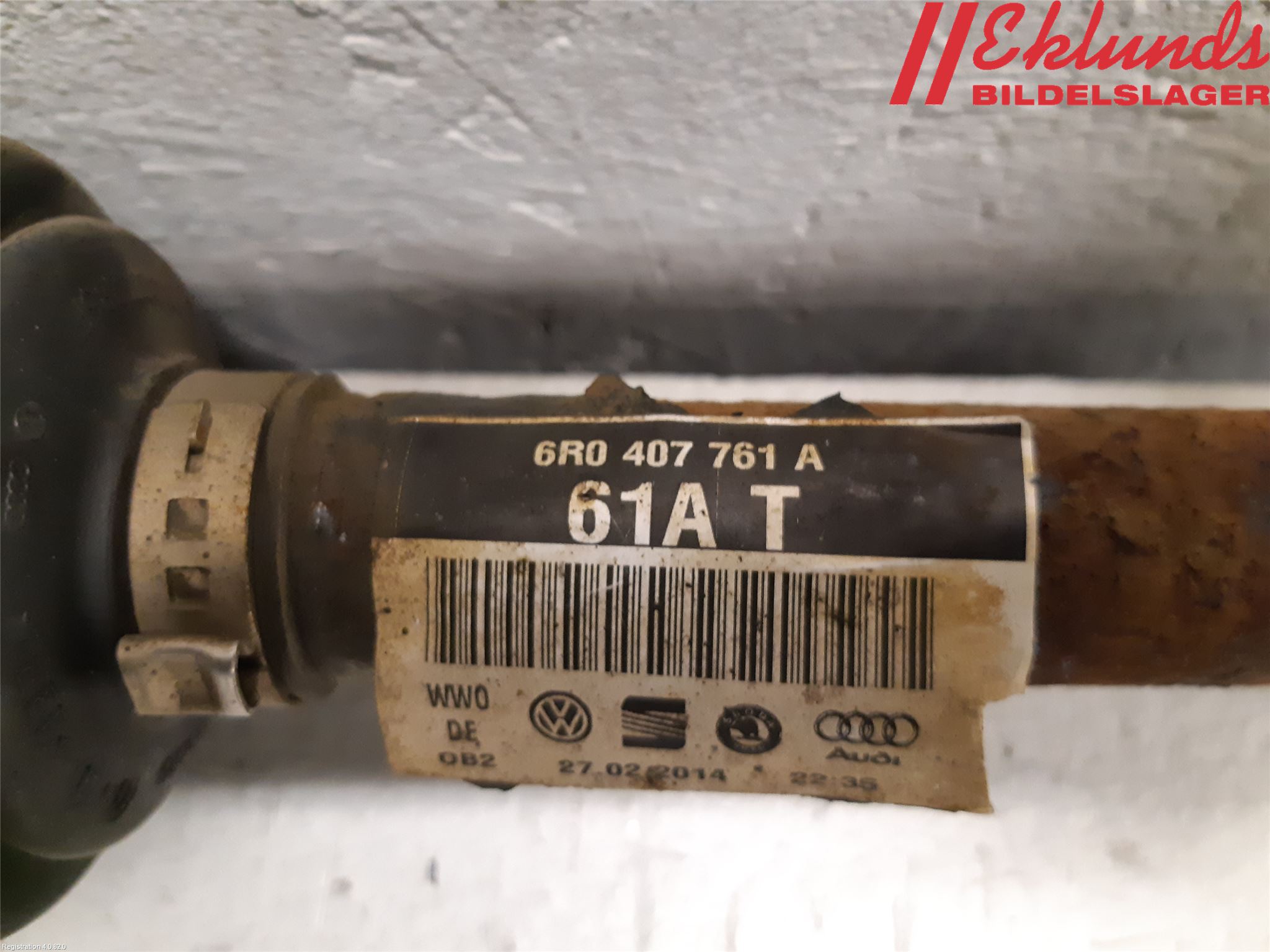 Skoda RAPID Drivaxel Fram Vänster