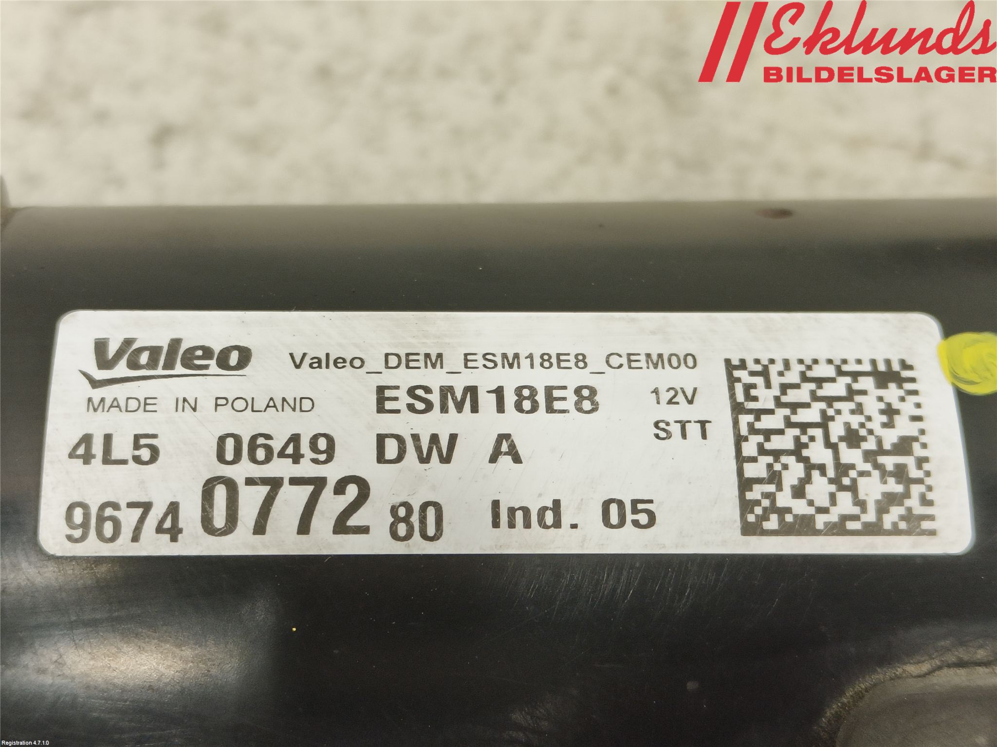 Peugeot 308 14-21 Startmotor