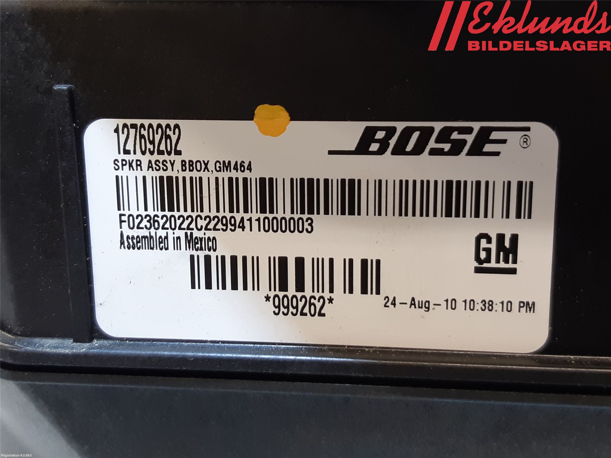 Saab 9-3 VER 2 Högtalare