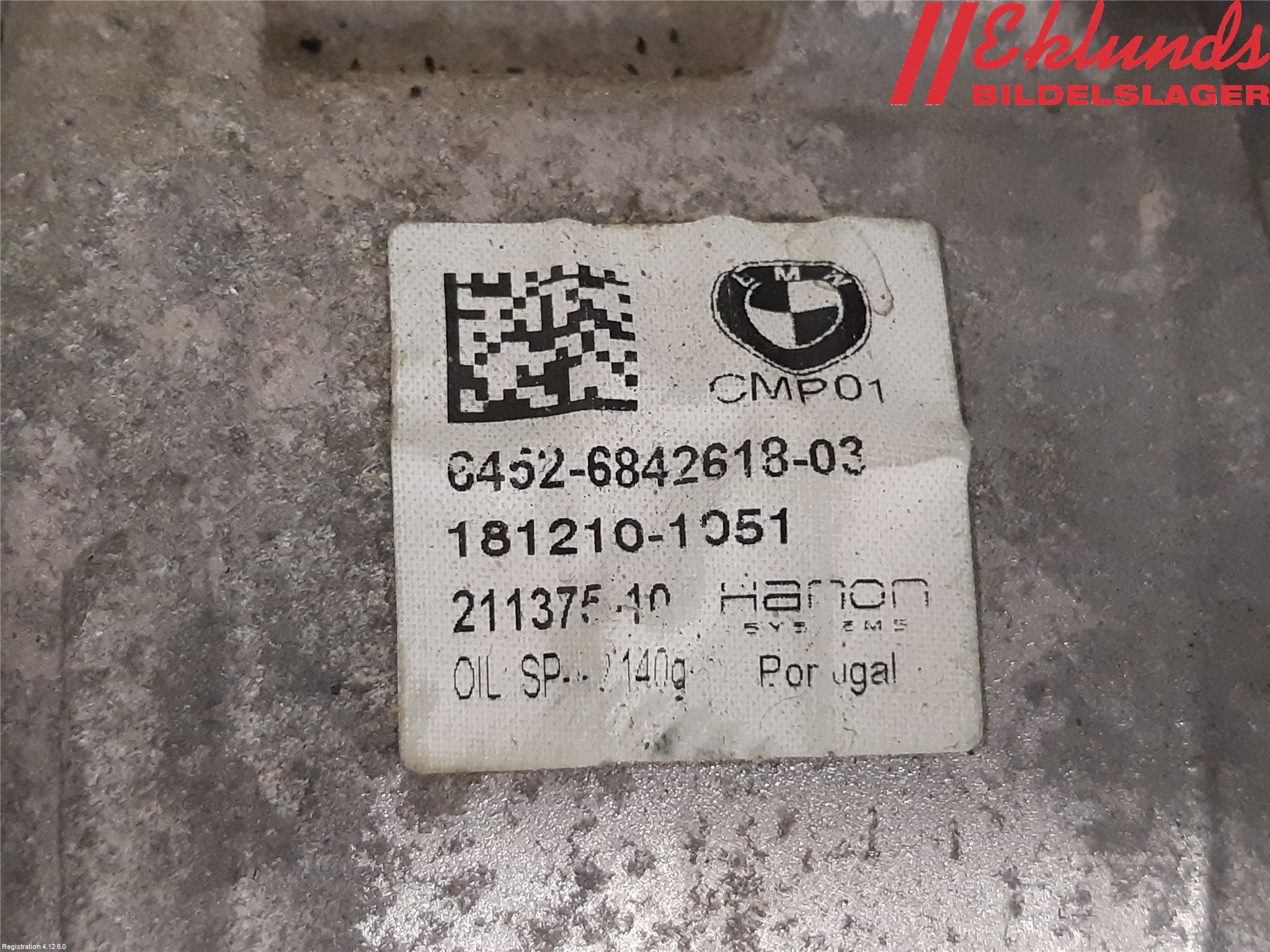 BMW X1 F48 15-22 Ac Kompressor