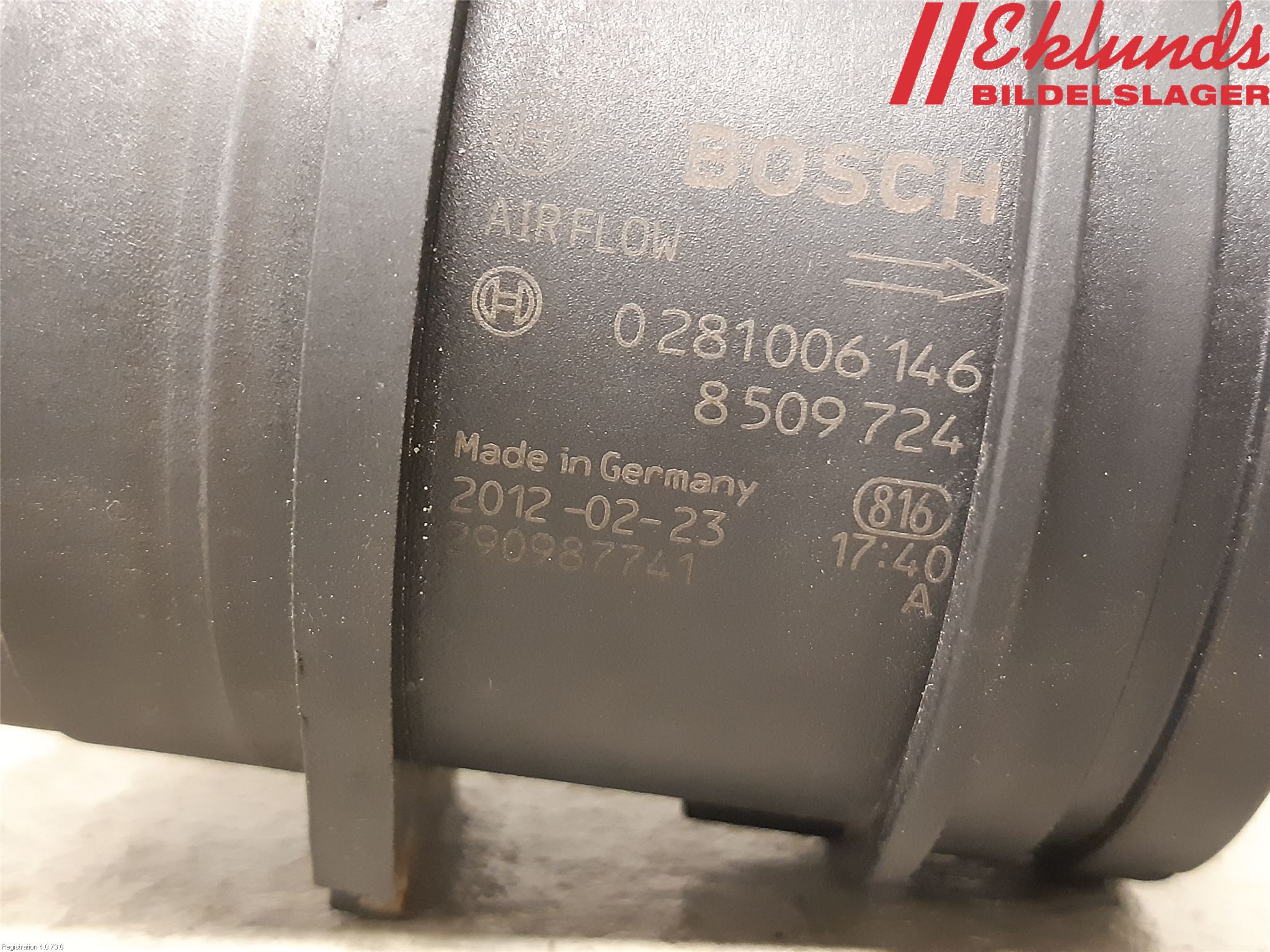 BMW X1 E84 10-15 Injluftmassamätare