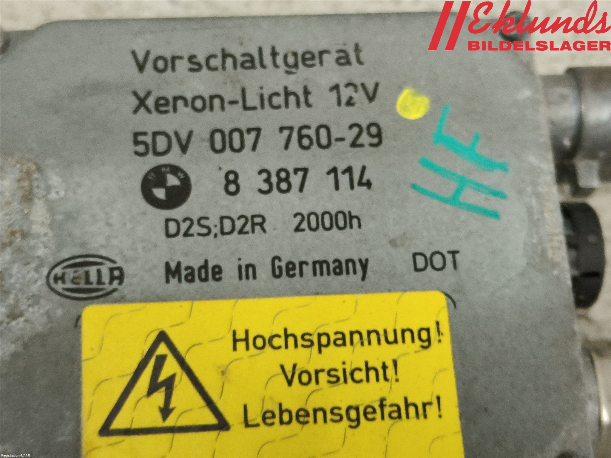 BMW 5 E39 95-04 Styrenhet Strålkastare