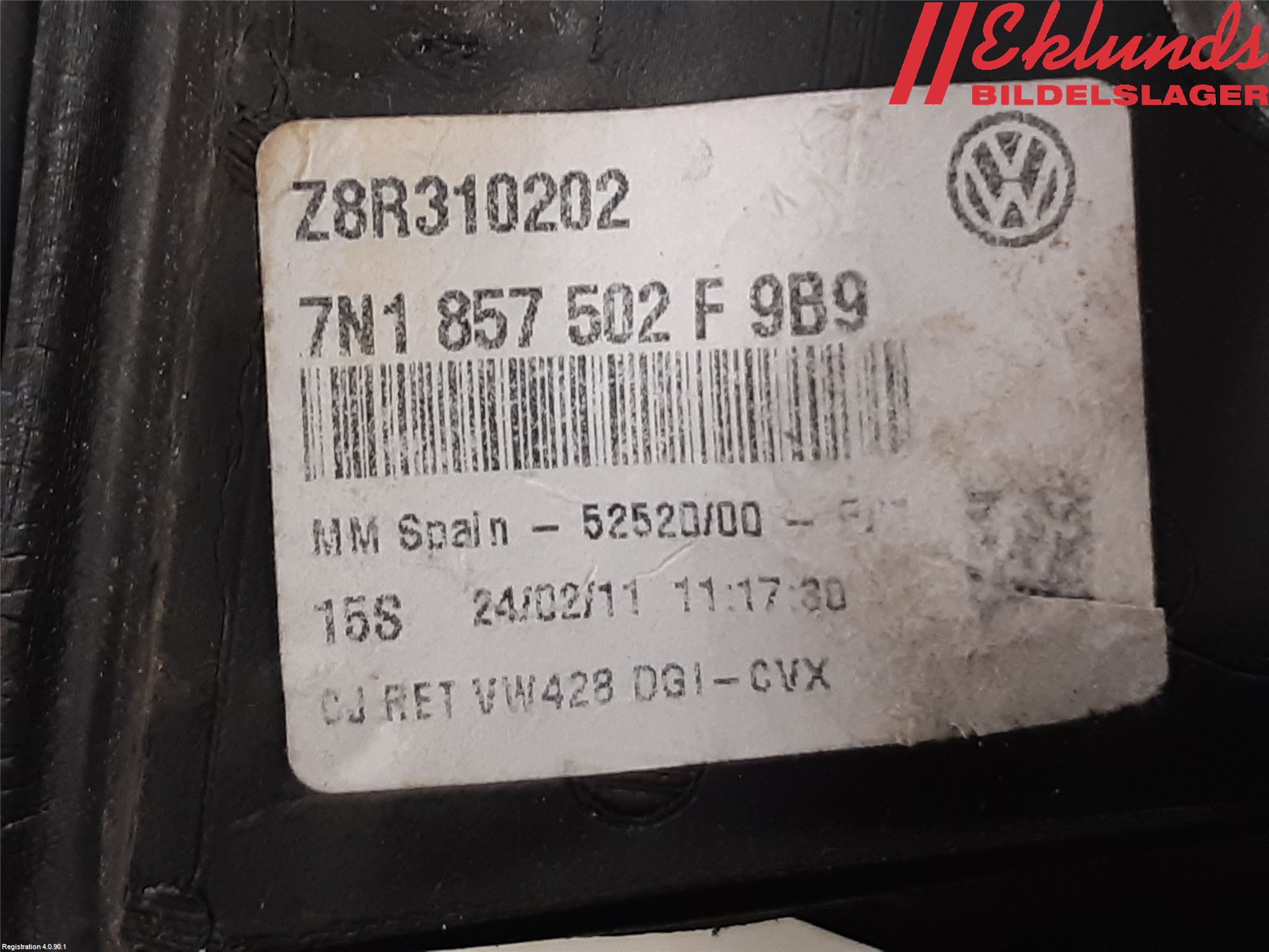 Volkswagen VW SHARAN 11- Spegel Yttre El Hö