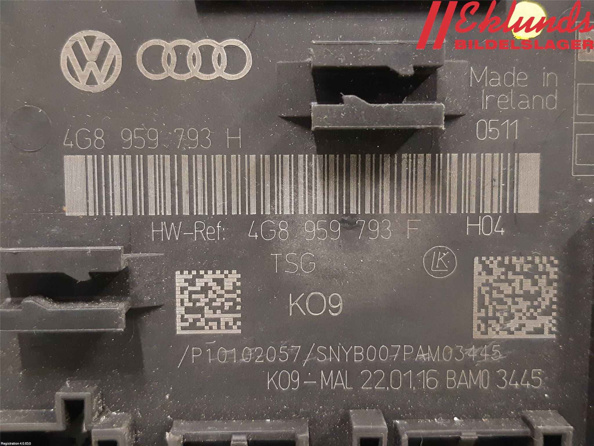 Audi A6/S6 4G 11-18 Styrenhet Dörr