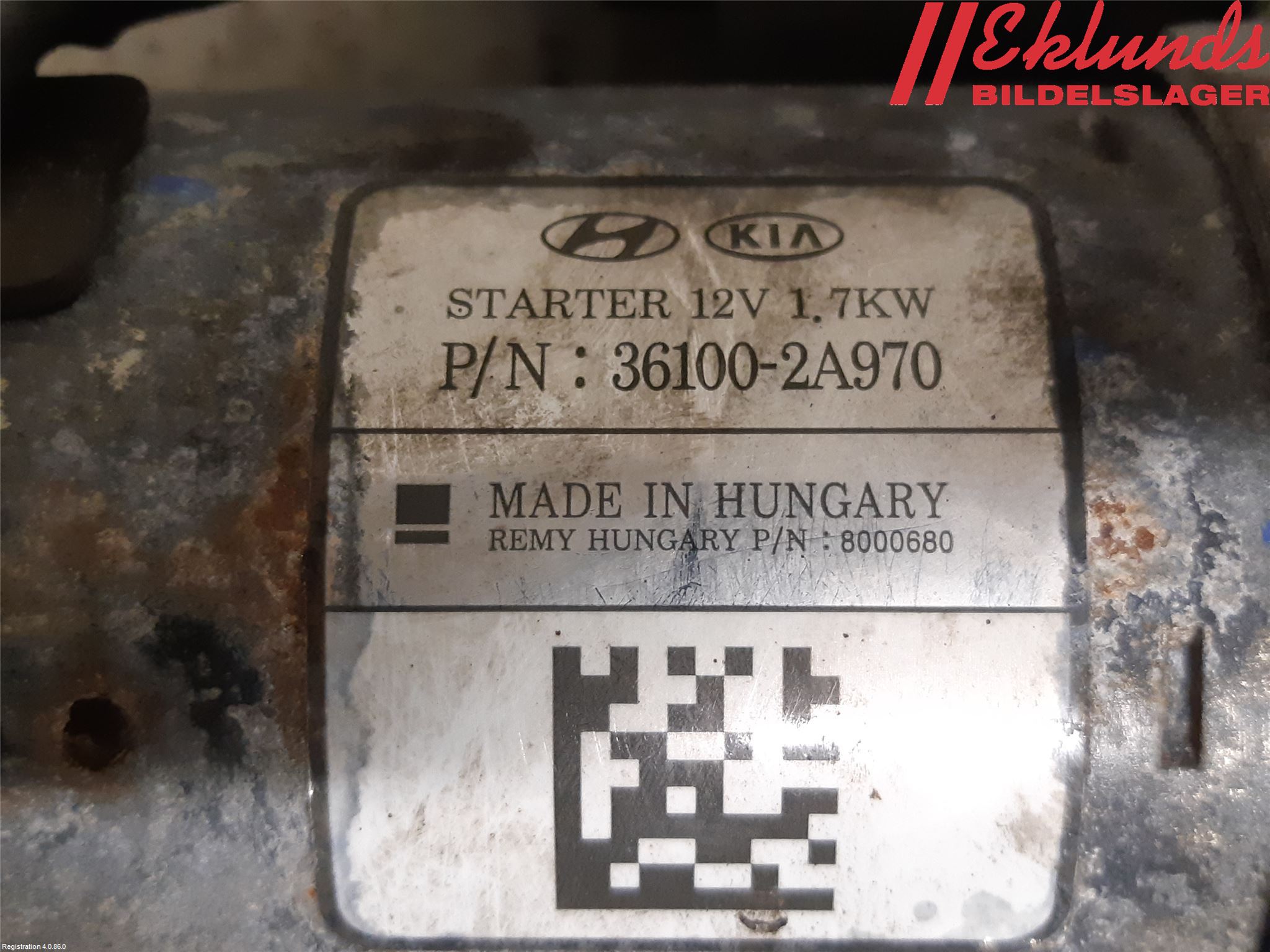 Kia CEED 12-18 Startmotor Diesel
