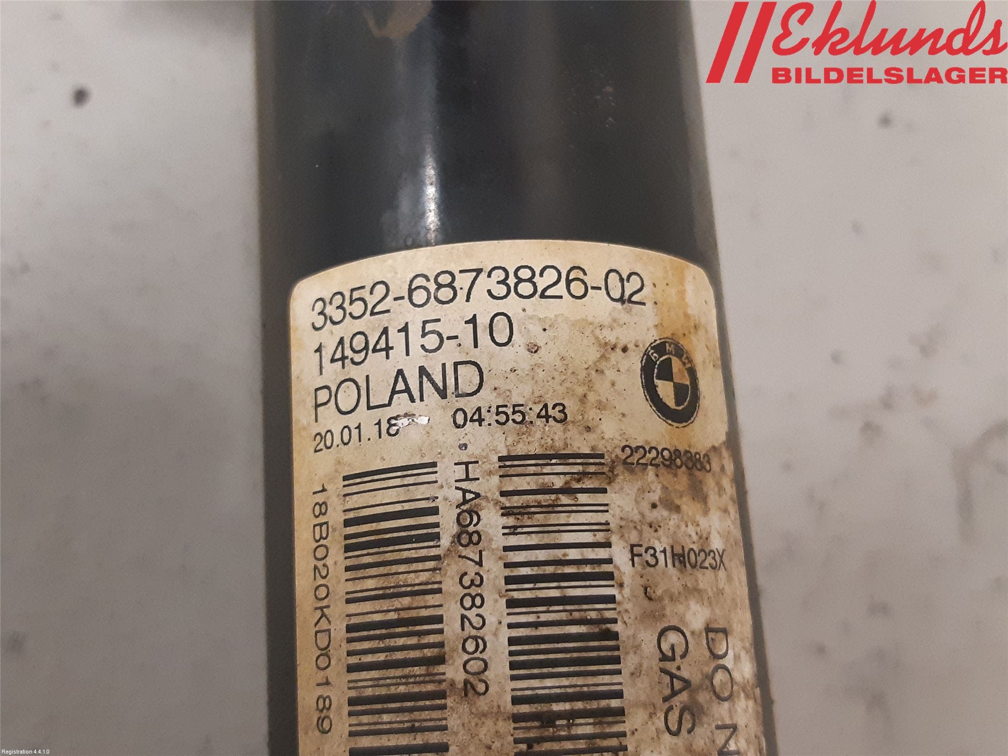 BMW 3 F30/F31/F80 12-19 Stötdämpare Bak