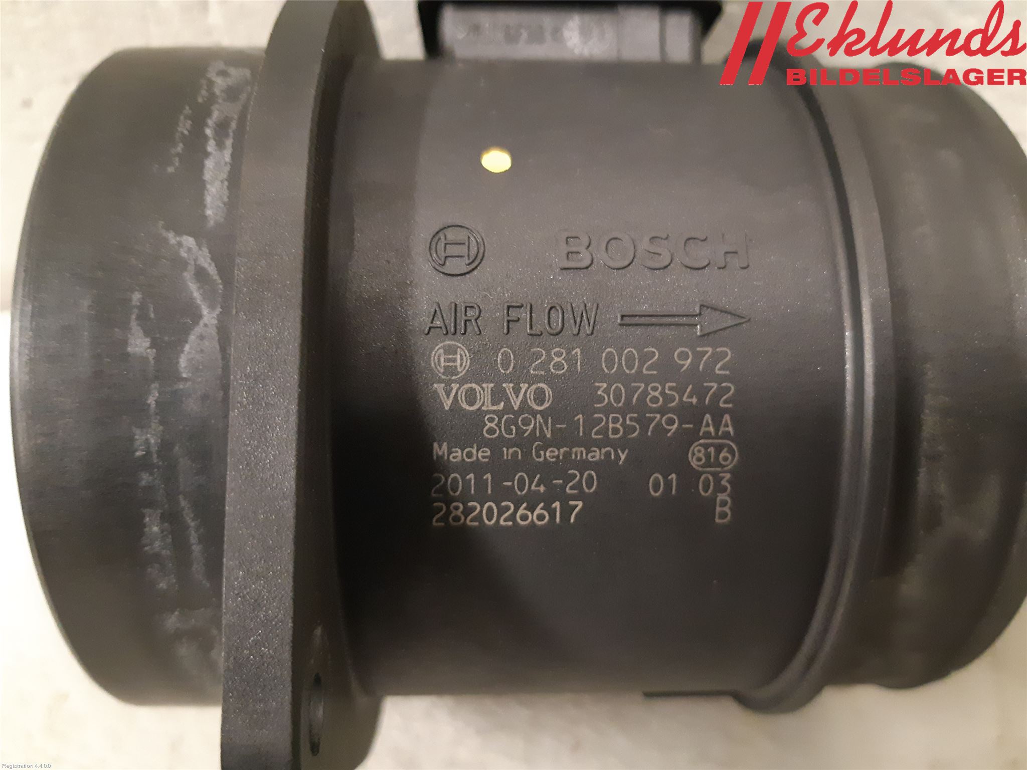 Volvo V70 08-13 Injluftmassamätare