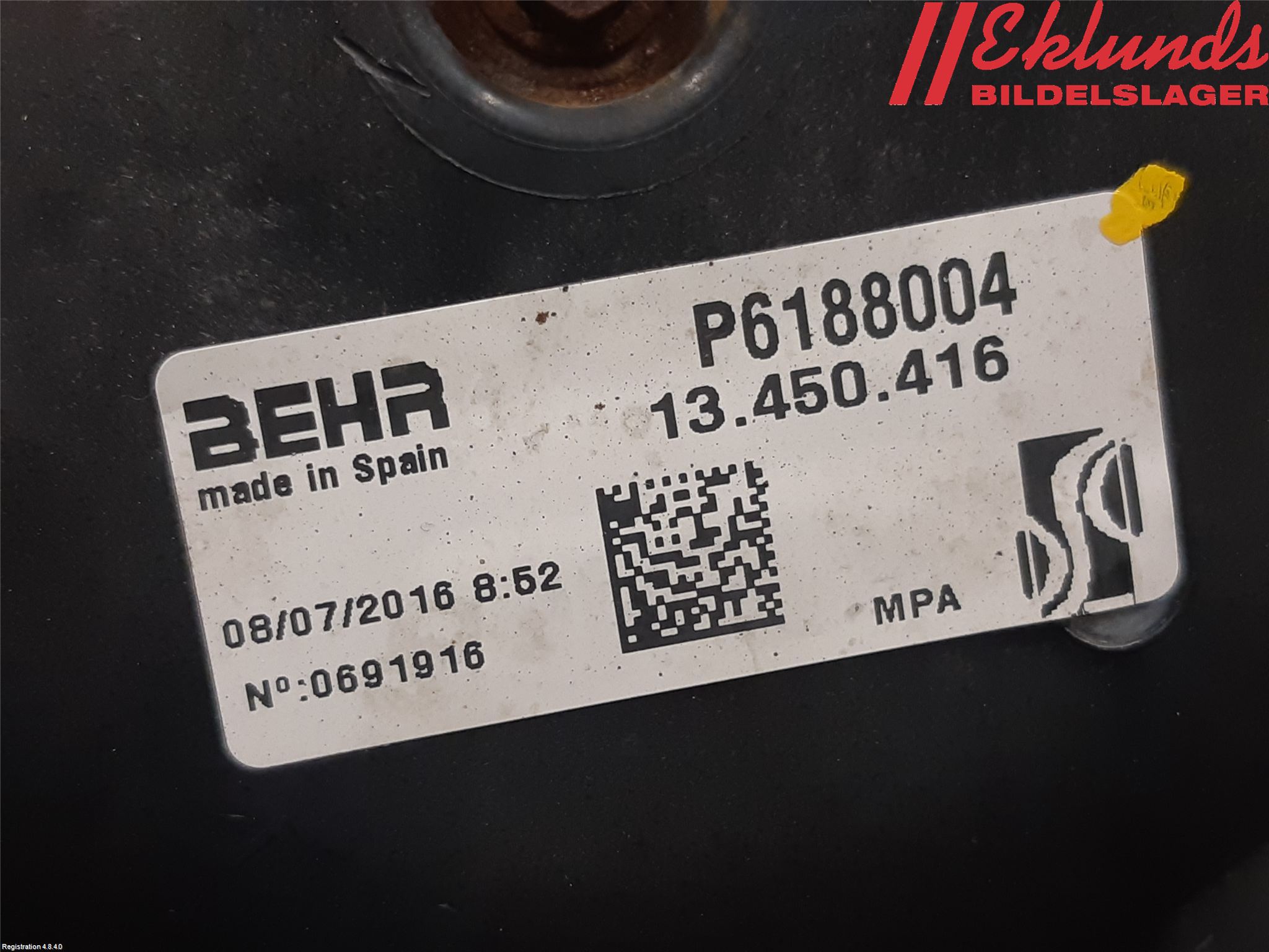 Opel CORSA E 15-19 Kylfläkt El