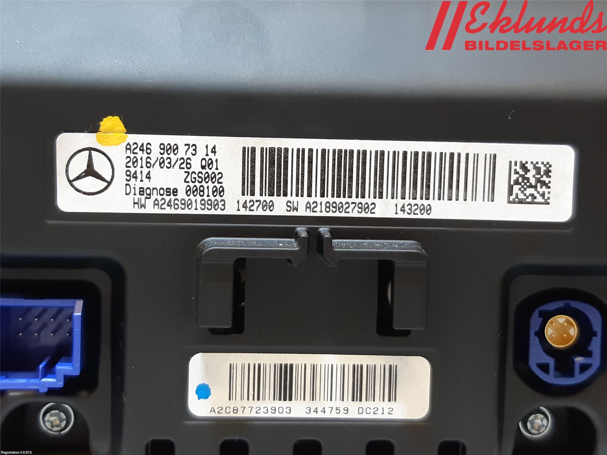 Mercedes-Benz MB A-KLASS (W176) 13-18 Bildskärm